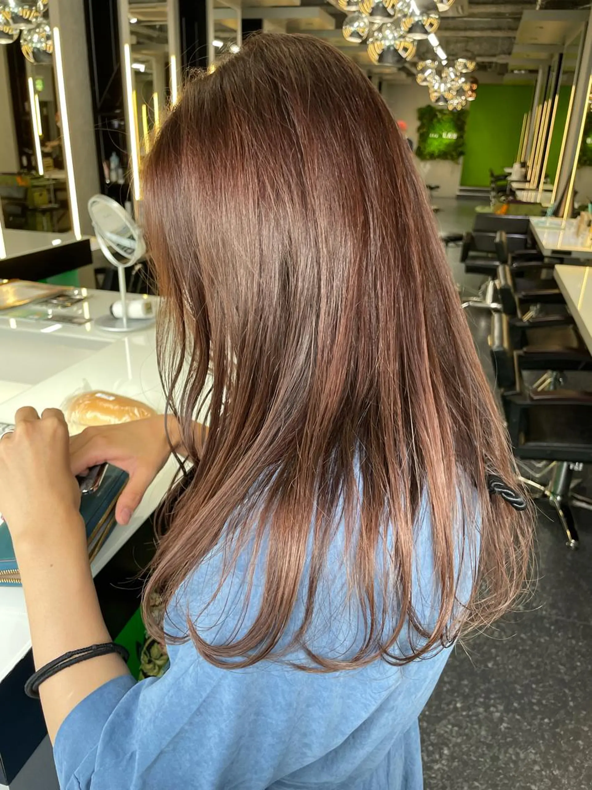 ロング ピンクラベンダー hair salon Lihina所属・韓国ヘア🇰🇷 佐藤史奈のヘアスタイル