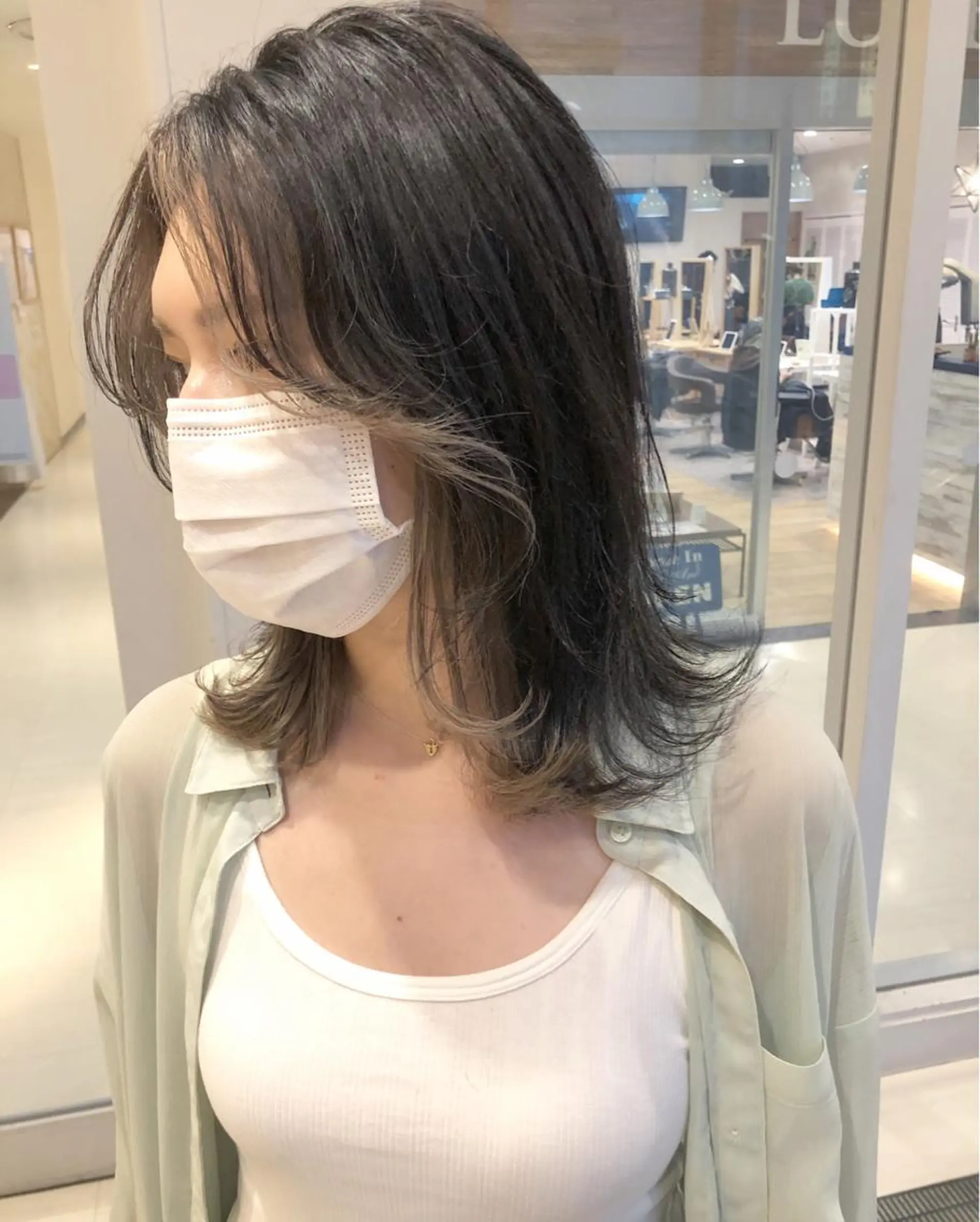 ミディアム カラー インナーカラー ❤️ダブルカラー 髪質改善❤️SAYAのヘアスタイル