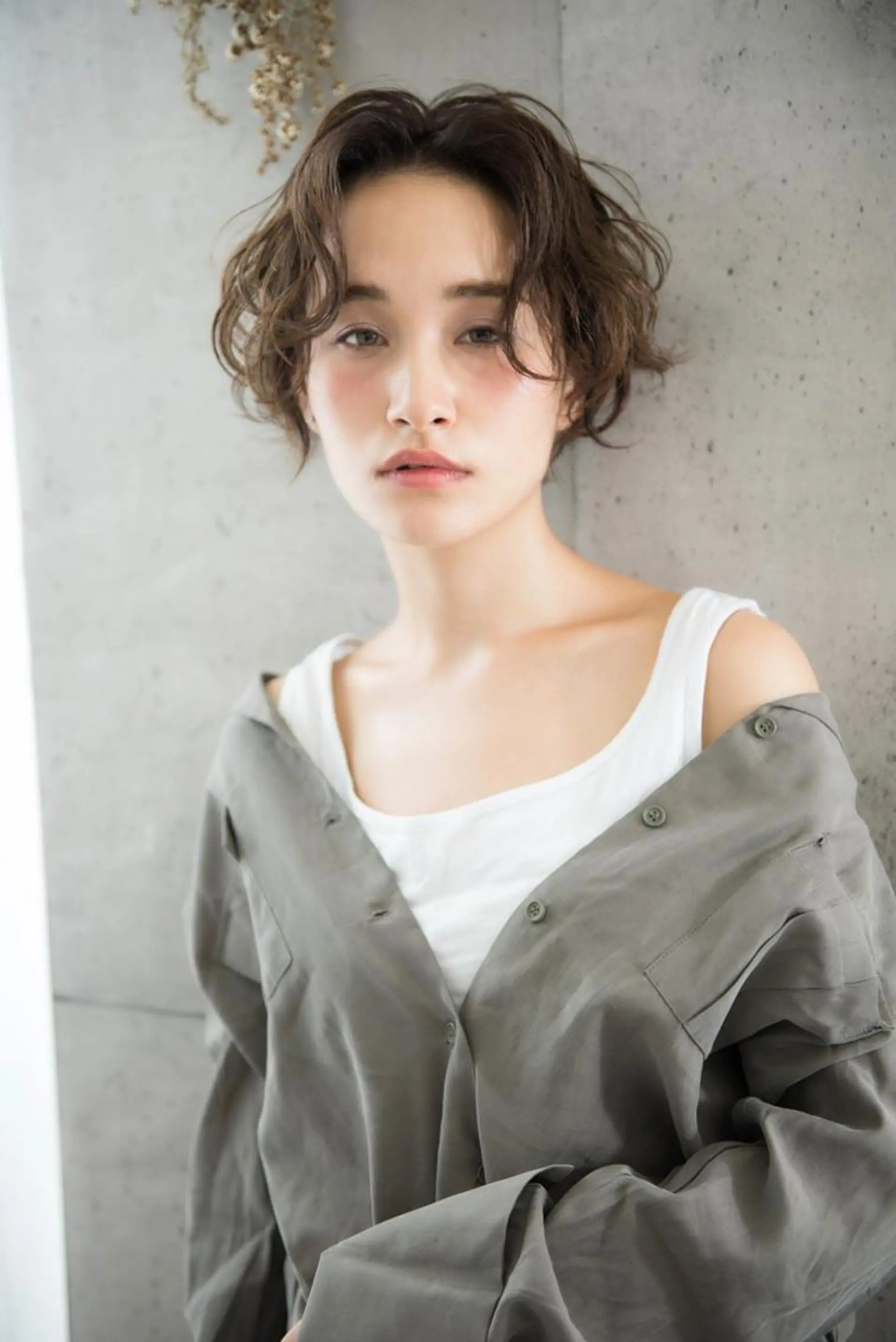 ショート カラー パーマ 山下 直人のヘアスタイル