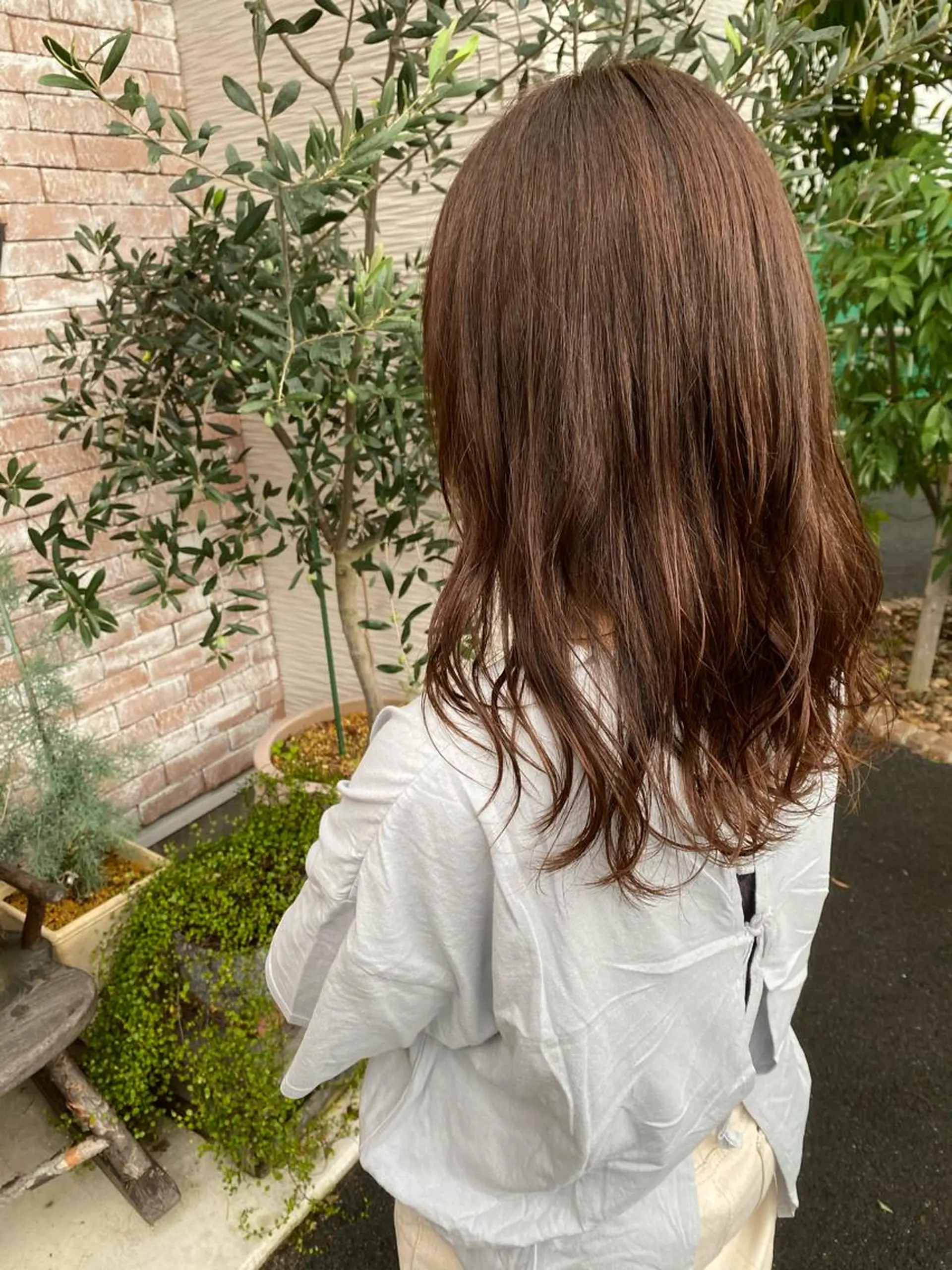 ミディアム カラー ベージュカラー ピンクカラー 【浜松・豊橋】 ニシモトのヘアスタイル