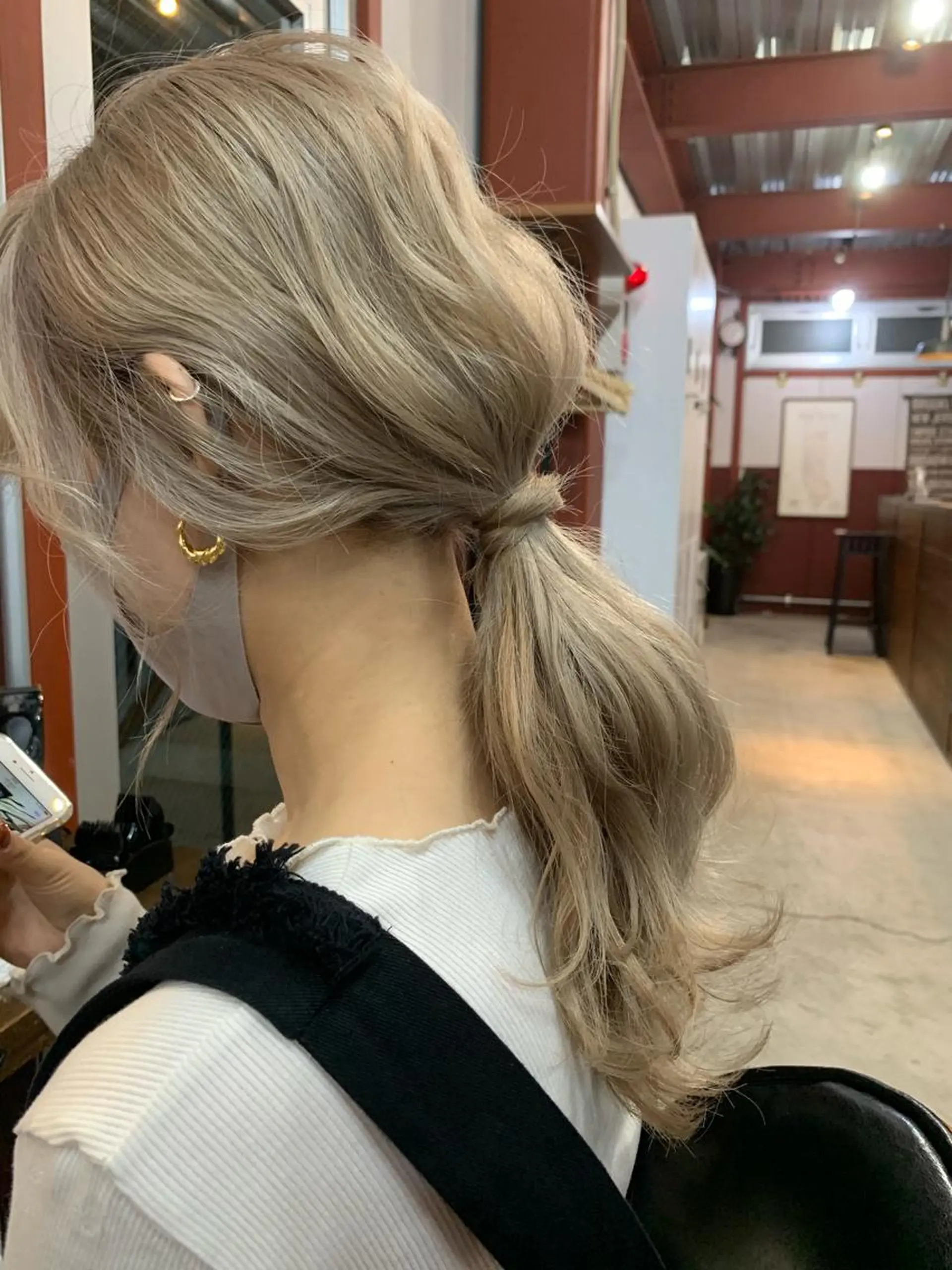 ロング 浴衣 パーソナルカラー 藤本夢のヘアスタイル