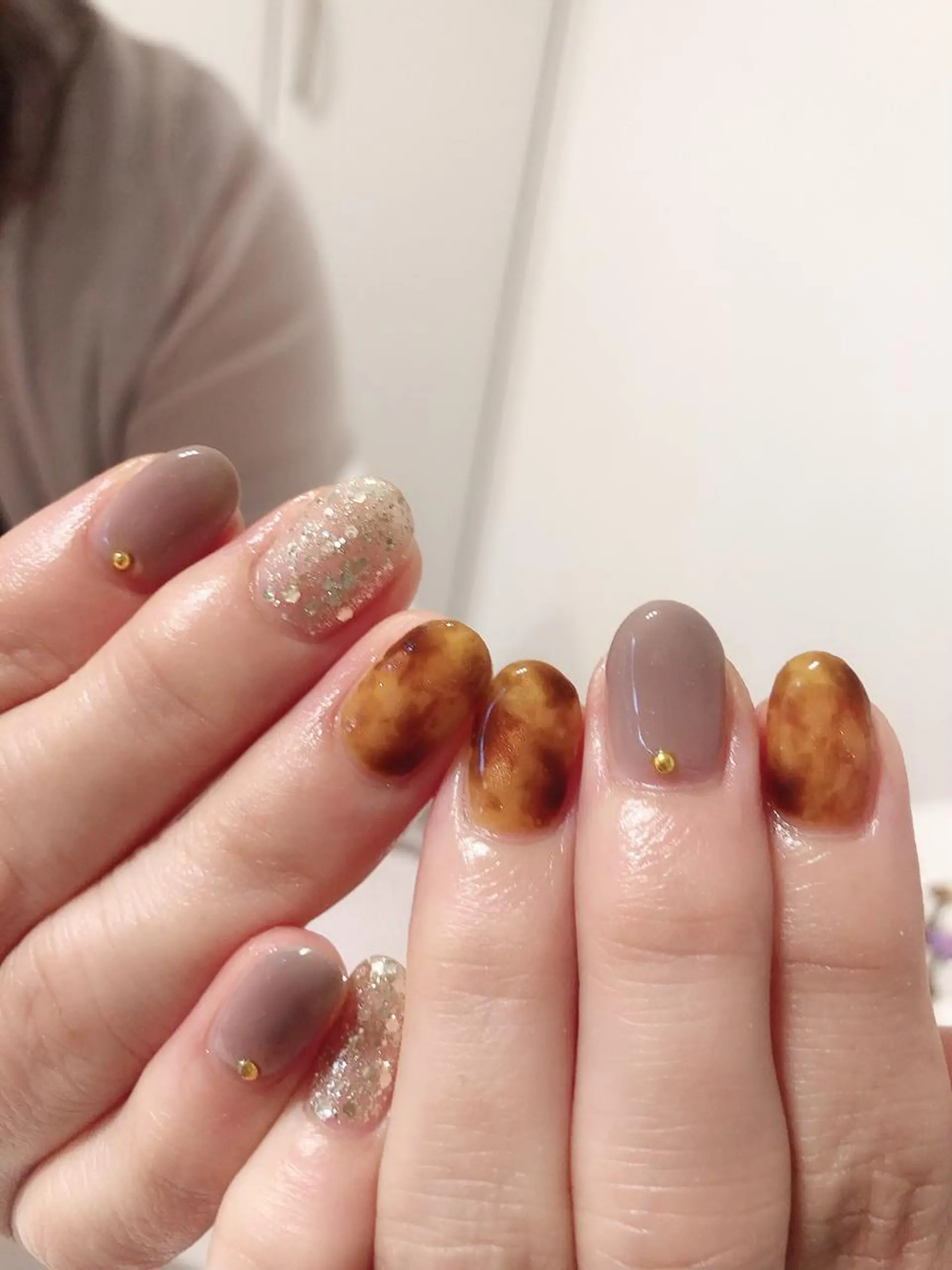 ネイル べっ甲ネイル ハンドネイル * haruのネイルデザイン