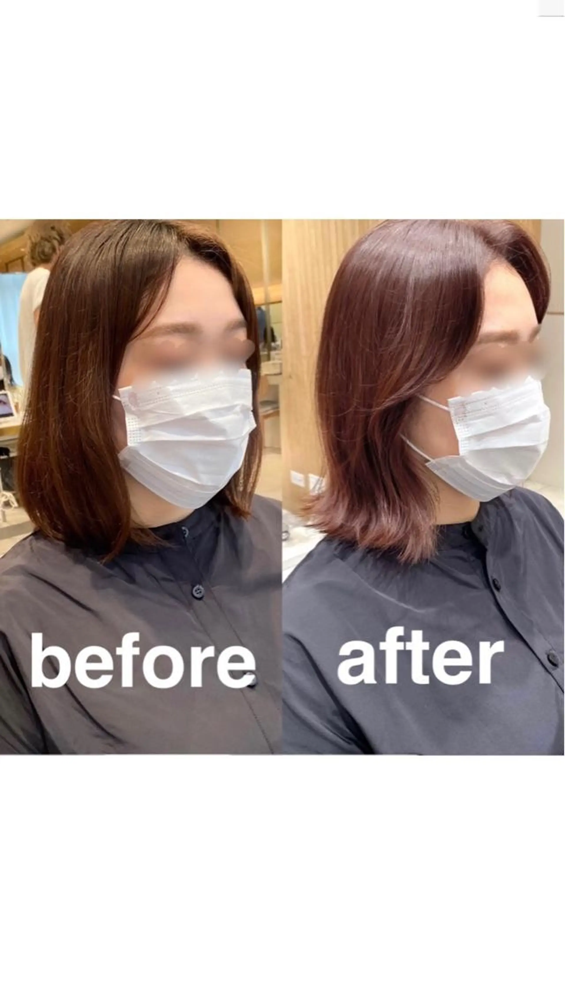 ミディアム カラー パーマ ヘアアレンジ カット ヘアカラー トリートメント ヘアセット 小野寺瑞希 /最小顔カットのヘアスタイル