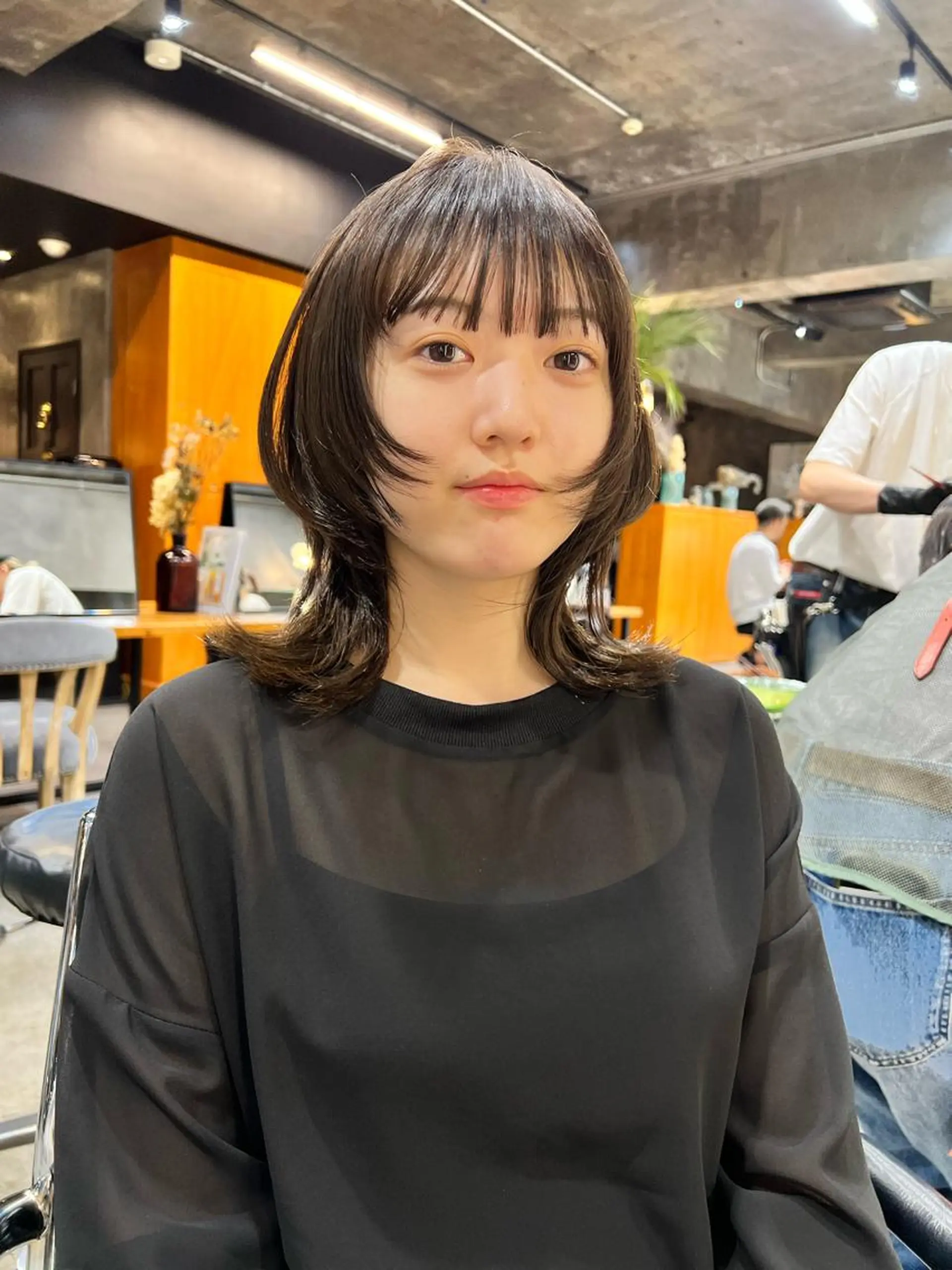 ミディアム カラー haco＋所属・圧倒的デザイン力 店長🎨RENAのヘアスタイル