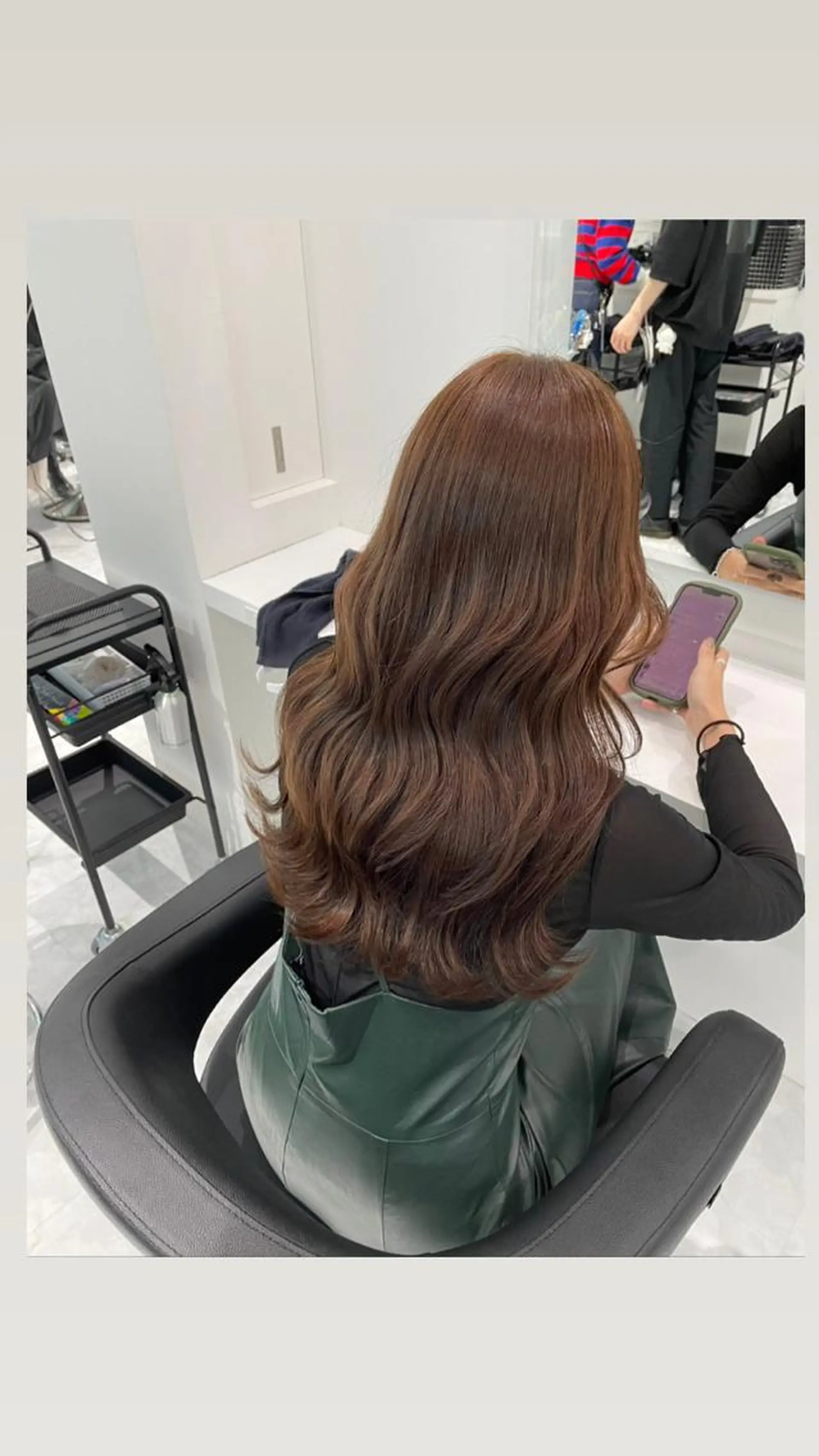 ロング カラー ヘアカラー トリートメント ヘッドスパ 💖ミルクティー💖 あかり💖のヘアスタイル