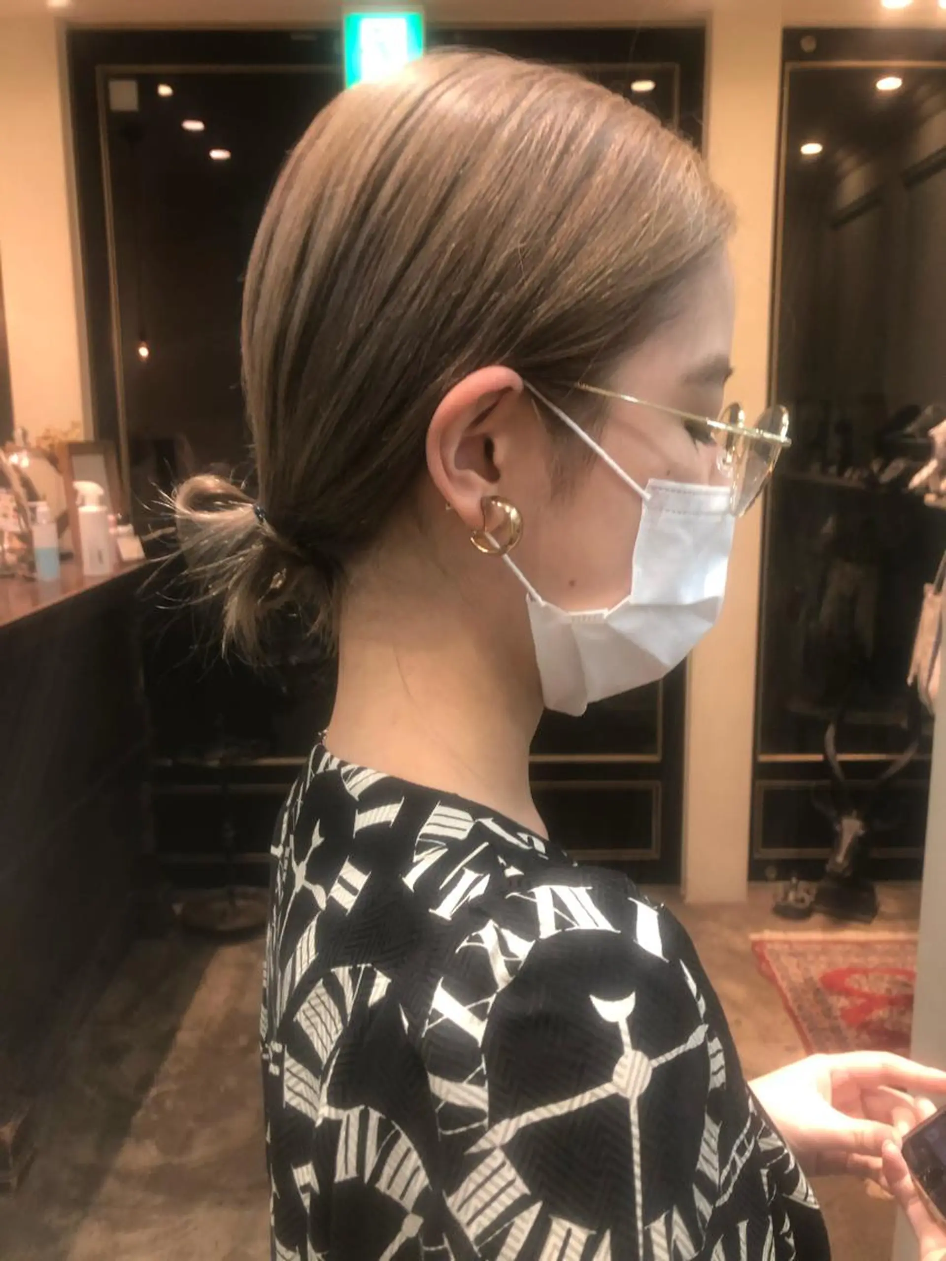 ミディアム カラー classic 新横浜所属・大人girly🛋️ 🤍yukakoのヘアスタイル