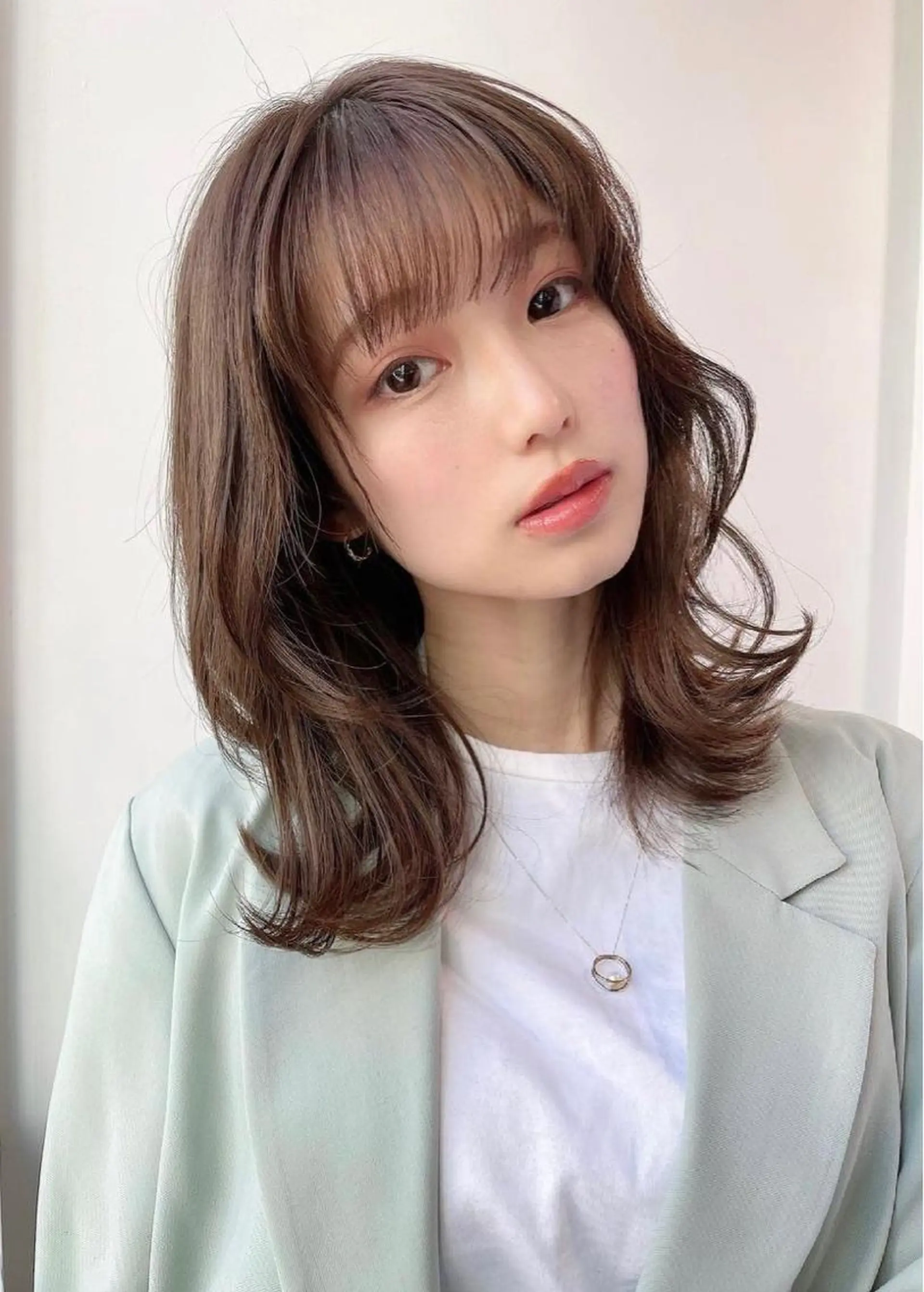ミディアム カラー ヘアアレンジ 透明感ラベンダー💗 SHOのヘアスタイル
