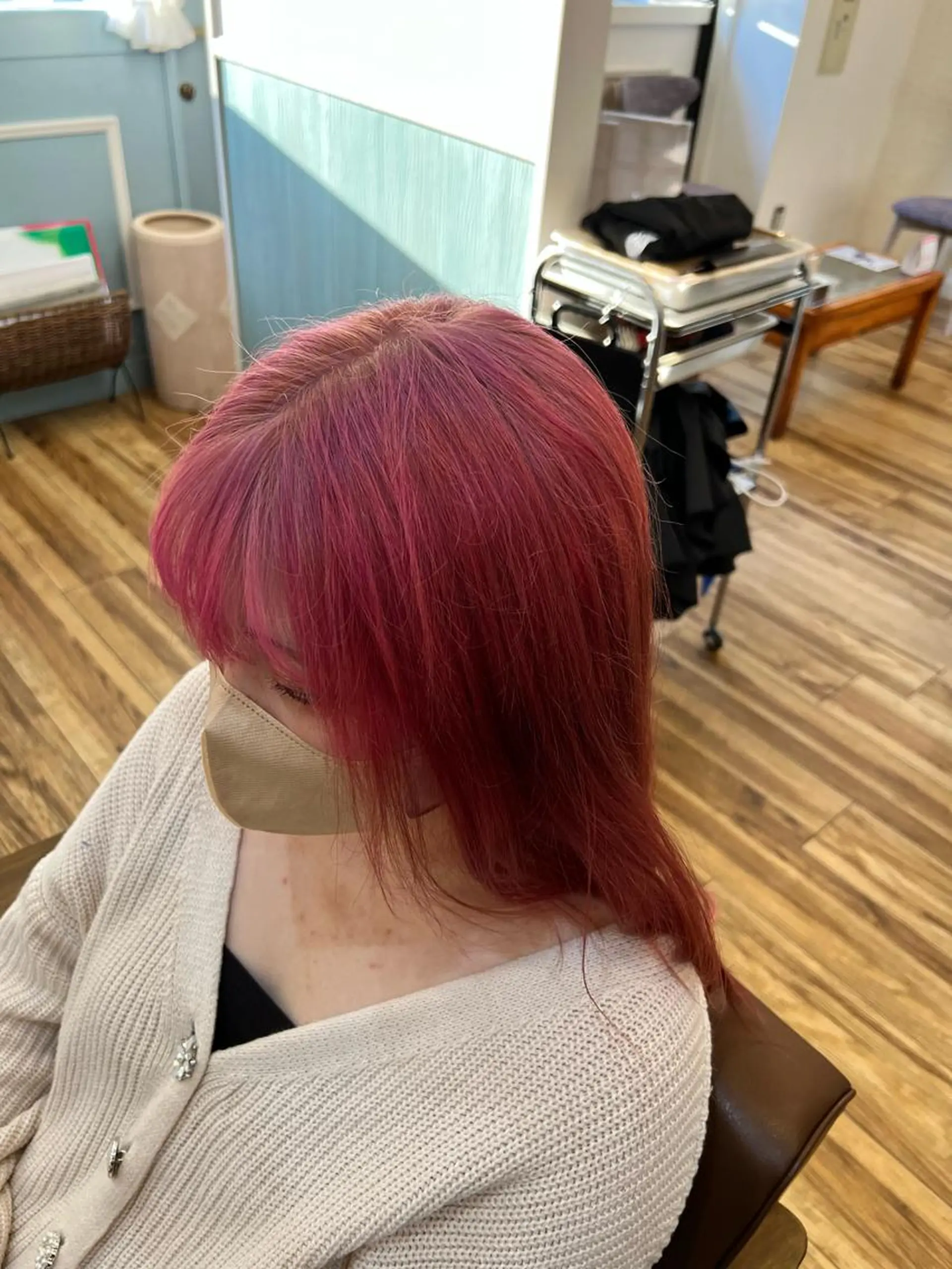 ロング カラー ピンクカラー 美容室Class所属・🐰ハイトーンカラー 畠山　渡🐰のヘアスタイル