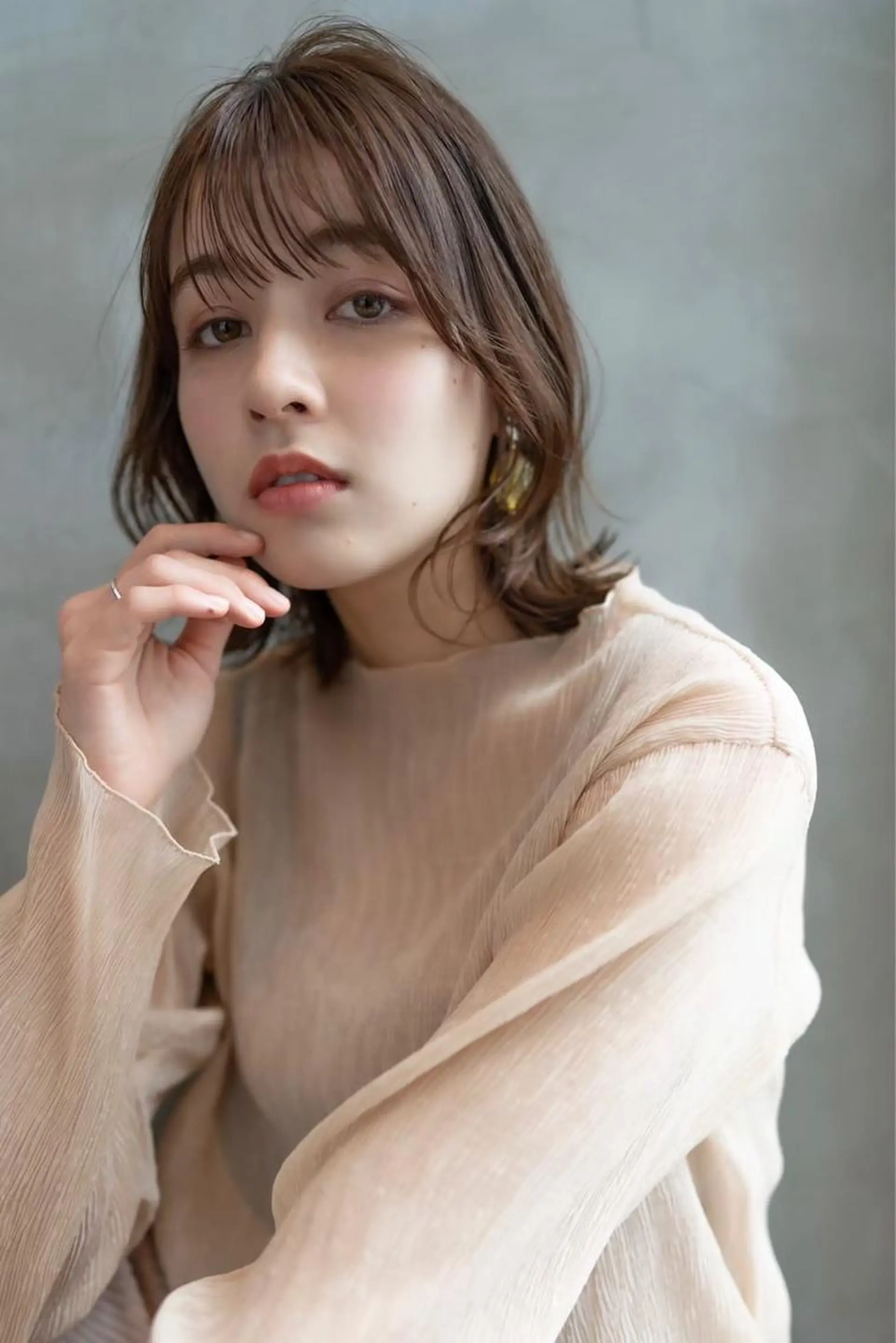 ミディアム カット ヘアカラー トリートメント 💘MICOTO藤沢 髪質改善ブリーチ💘のヘアスタイル