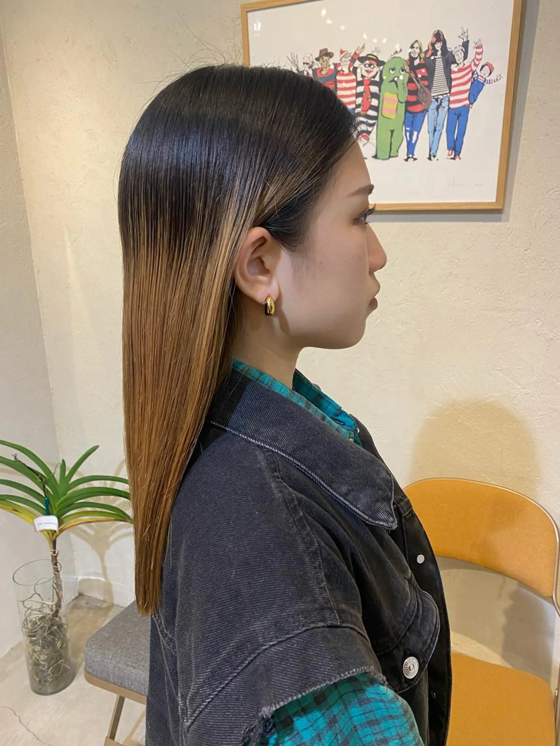 セミロング カット cassette.所属・名古屋カットモデル Ayanoのヘアスタイル