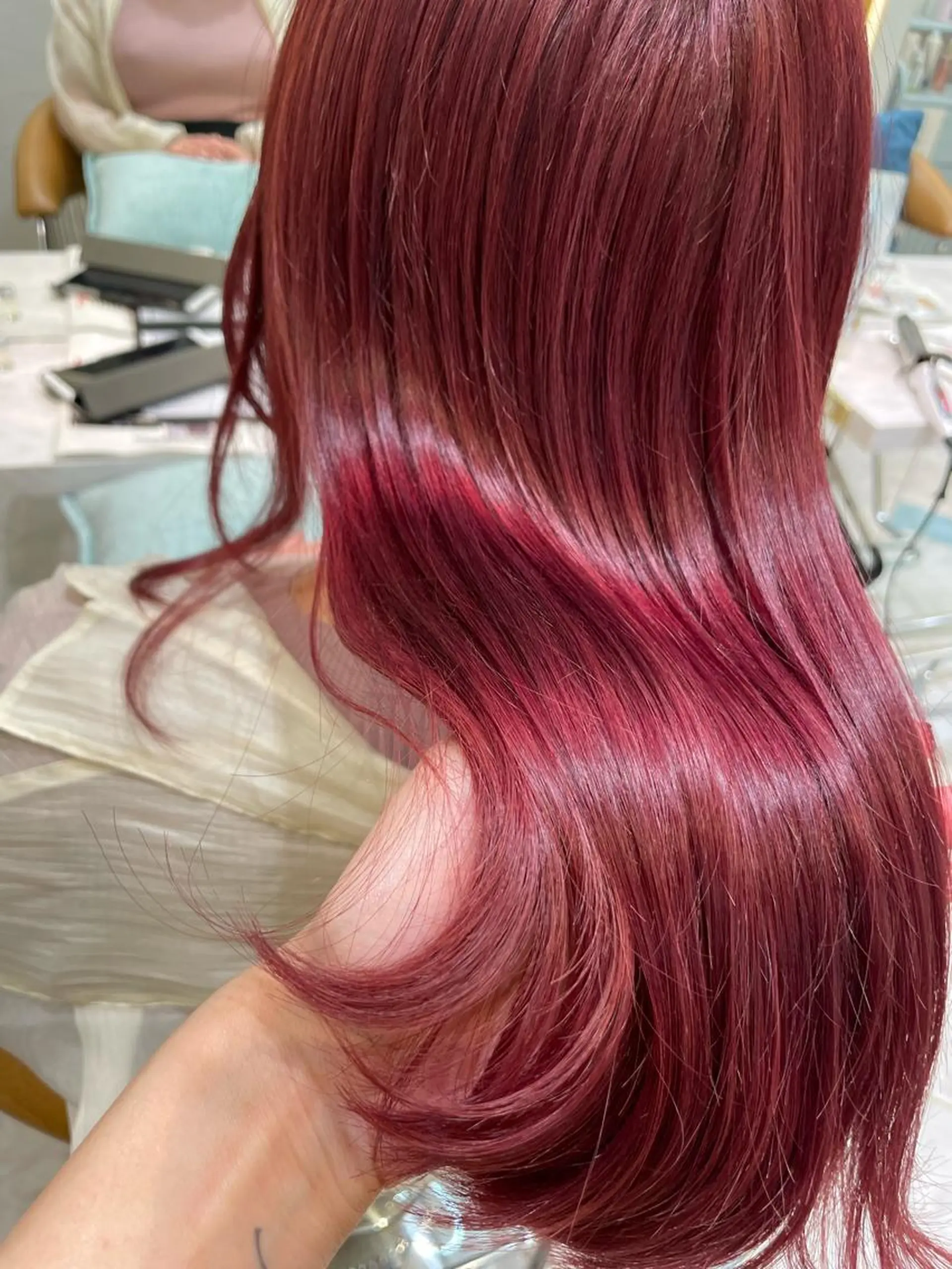 ミディアム カラー ヘアカラー トリートメント ♥️ブリーチ/ボブ/ レイヤー♥️maiのヘアスタイル