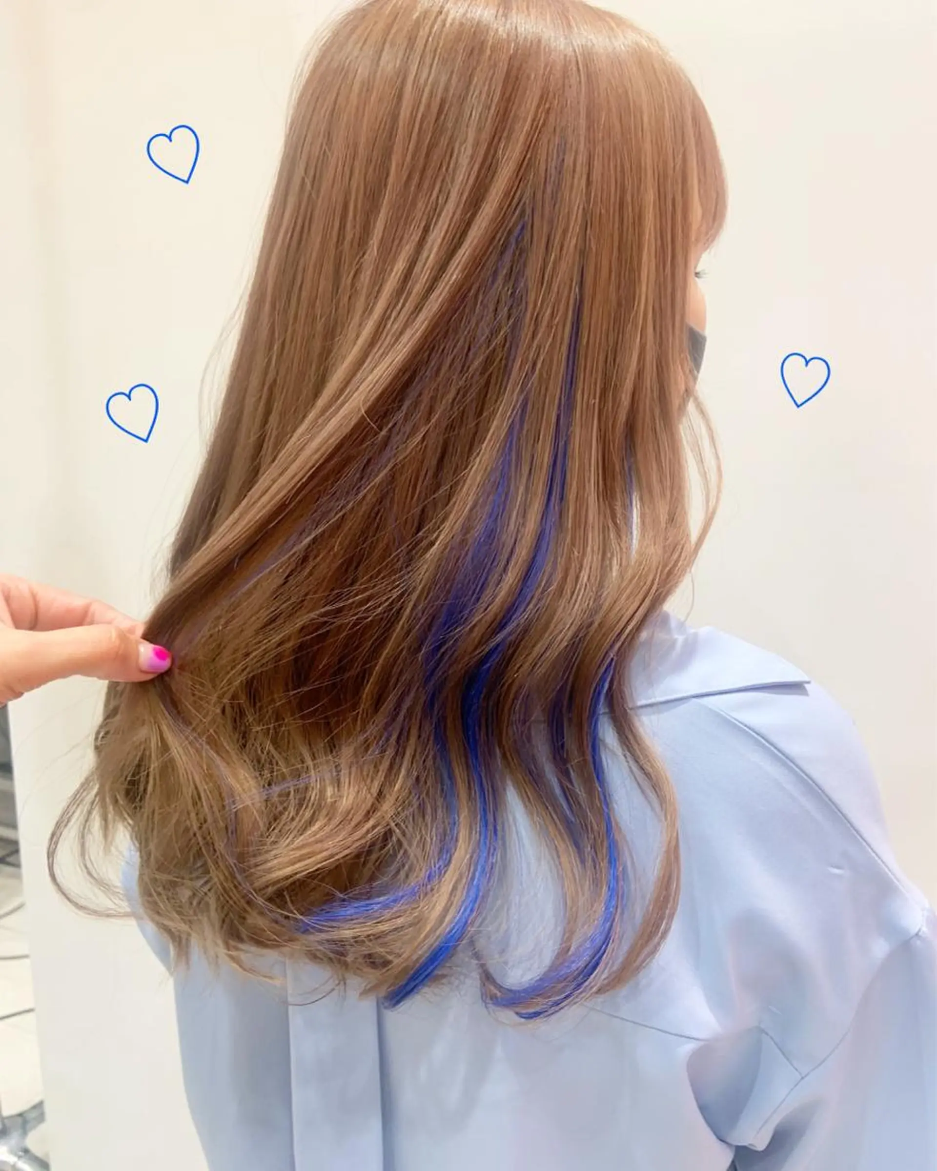 カラー ベージュカラー ハイトーンカラー インナーカラー ミルクティーベージュ EMANON新宿東口所属・新宿駅近♡ ♡個室♡三都季🌜のヘアスタイル