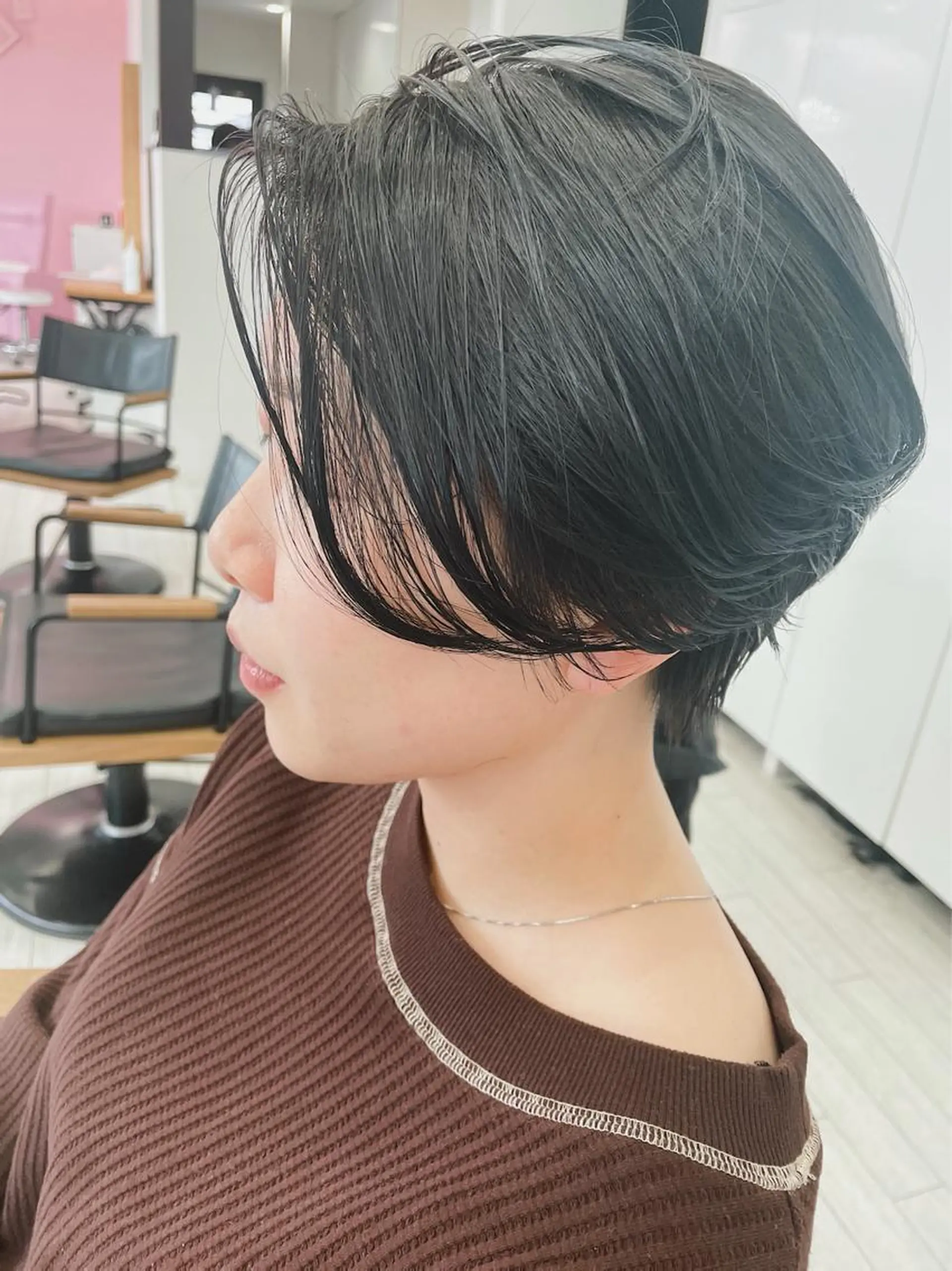 ショート カラー ヘアアレンジ saito (8/31まで在籍)のヘアスタイル