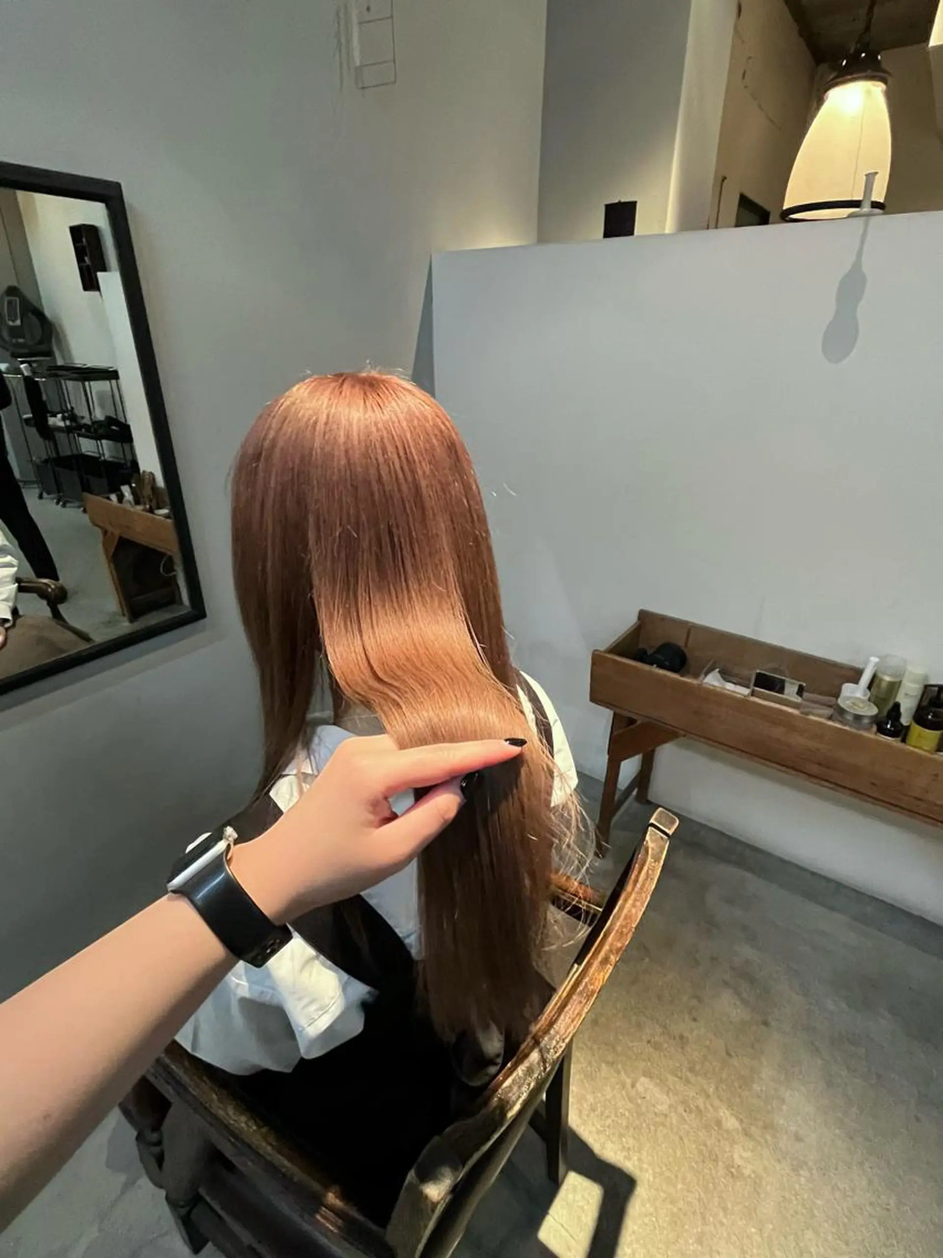 ロング カラー ベージュカラー ブリーチ ピンクカラー ピンクベージュ トリートメント カット ヘアカラー トリートメント 前川 華恋 / room3のヘアスタイル
