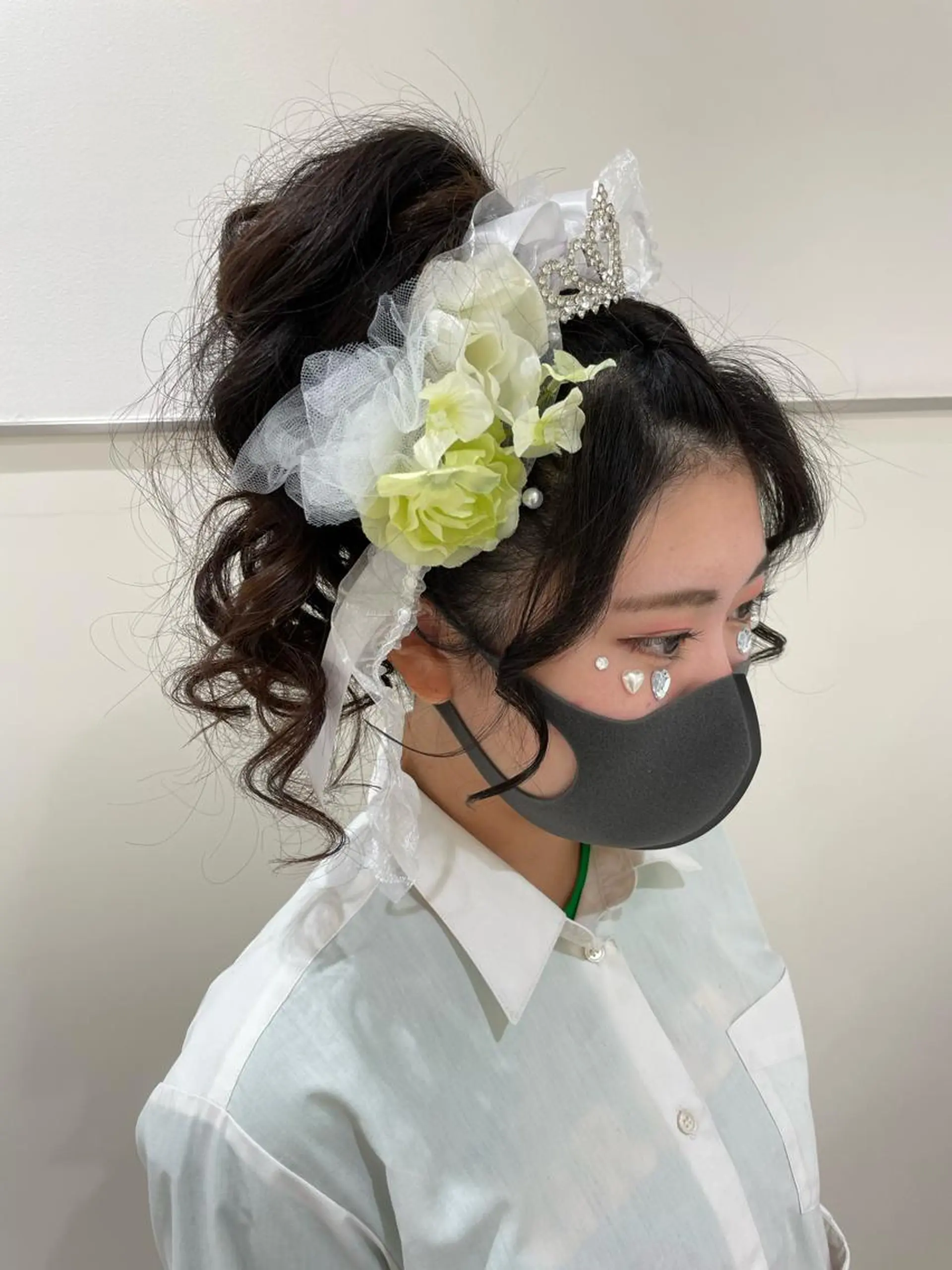 セミロング ヘアアレンジ 松永 梨央のヘアスタイル