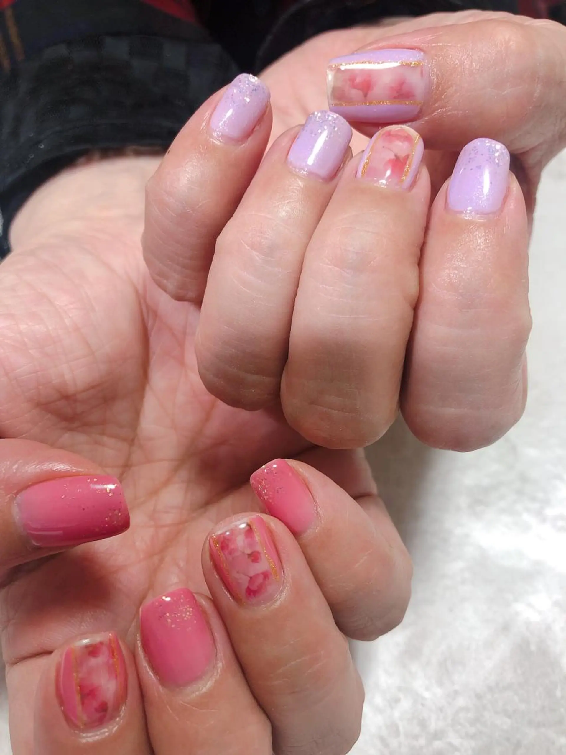 ネイル 桜ネイル ハンドネイル フットネイル Lokahi NAILのネイルデザイン