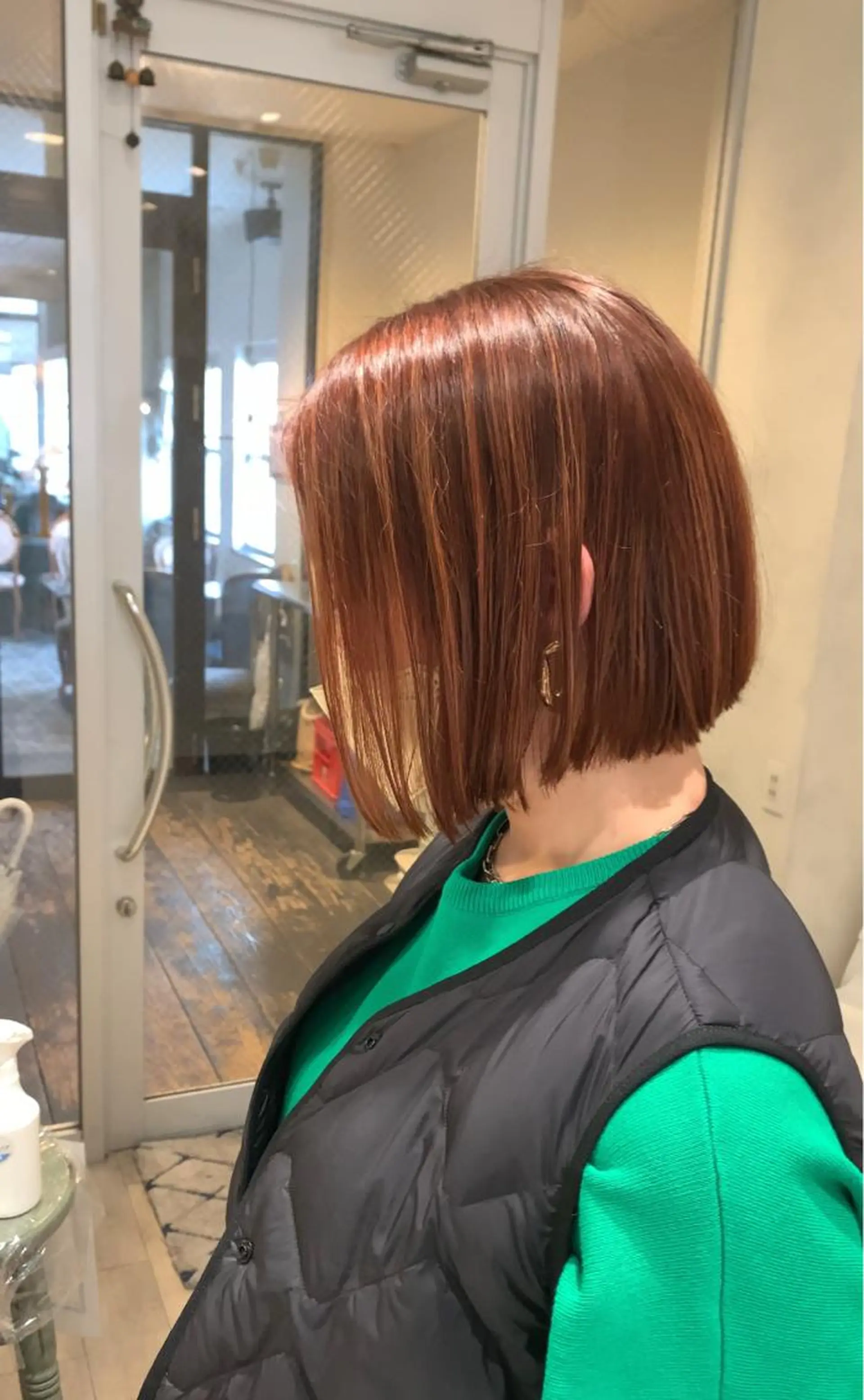 ショート カラー オレンジ ボブ カット ヘアカラー トリートメント Liberty 店長 TAJIMAのヘアスタイル