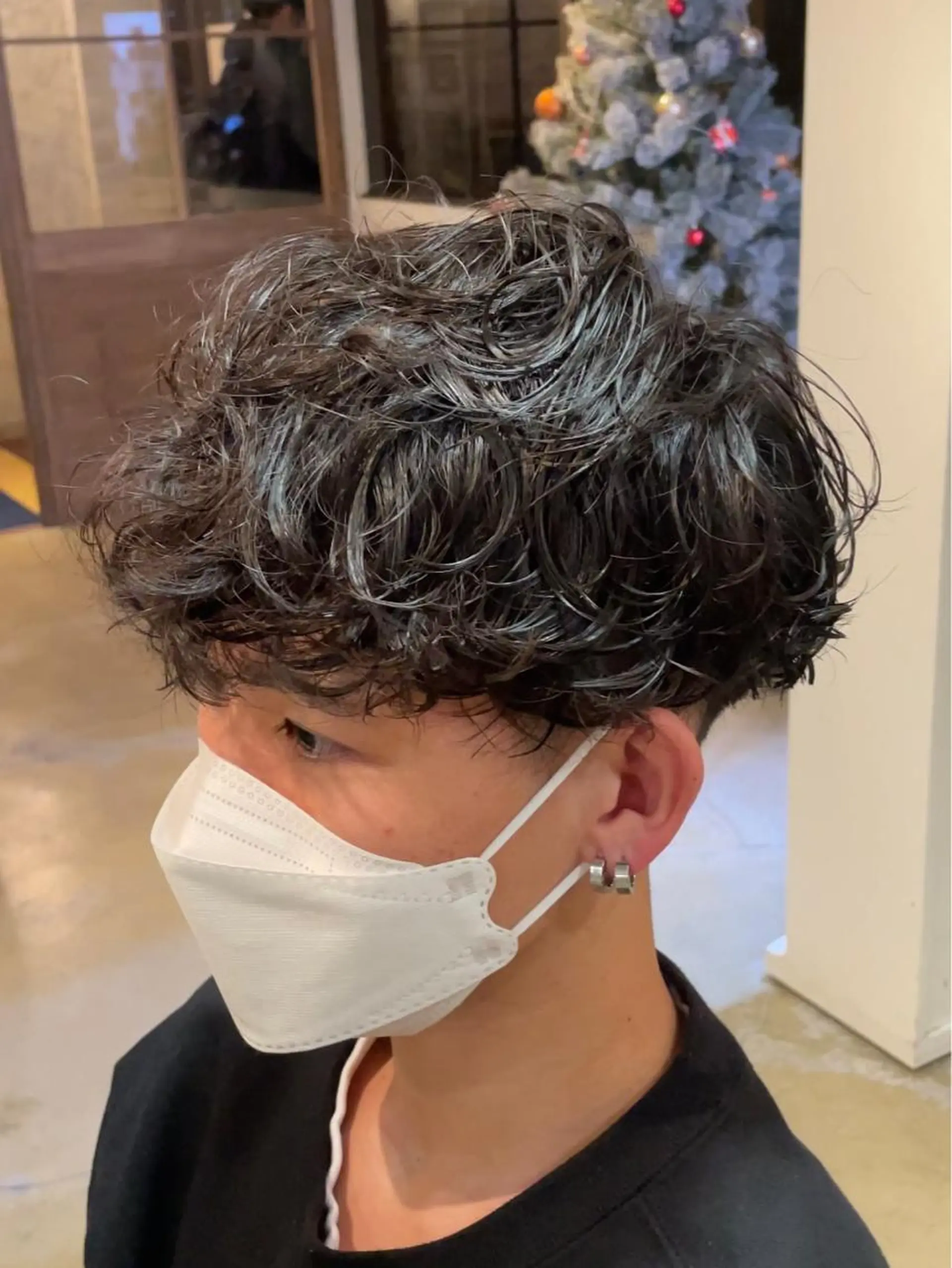 パーマ メンズ メンズパーマ スパイラルパーマ Kahuli hair Ulu所属・Ulu RITSUのヘアスタイル