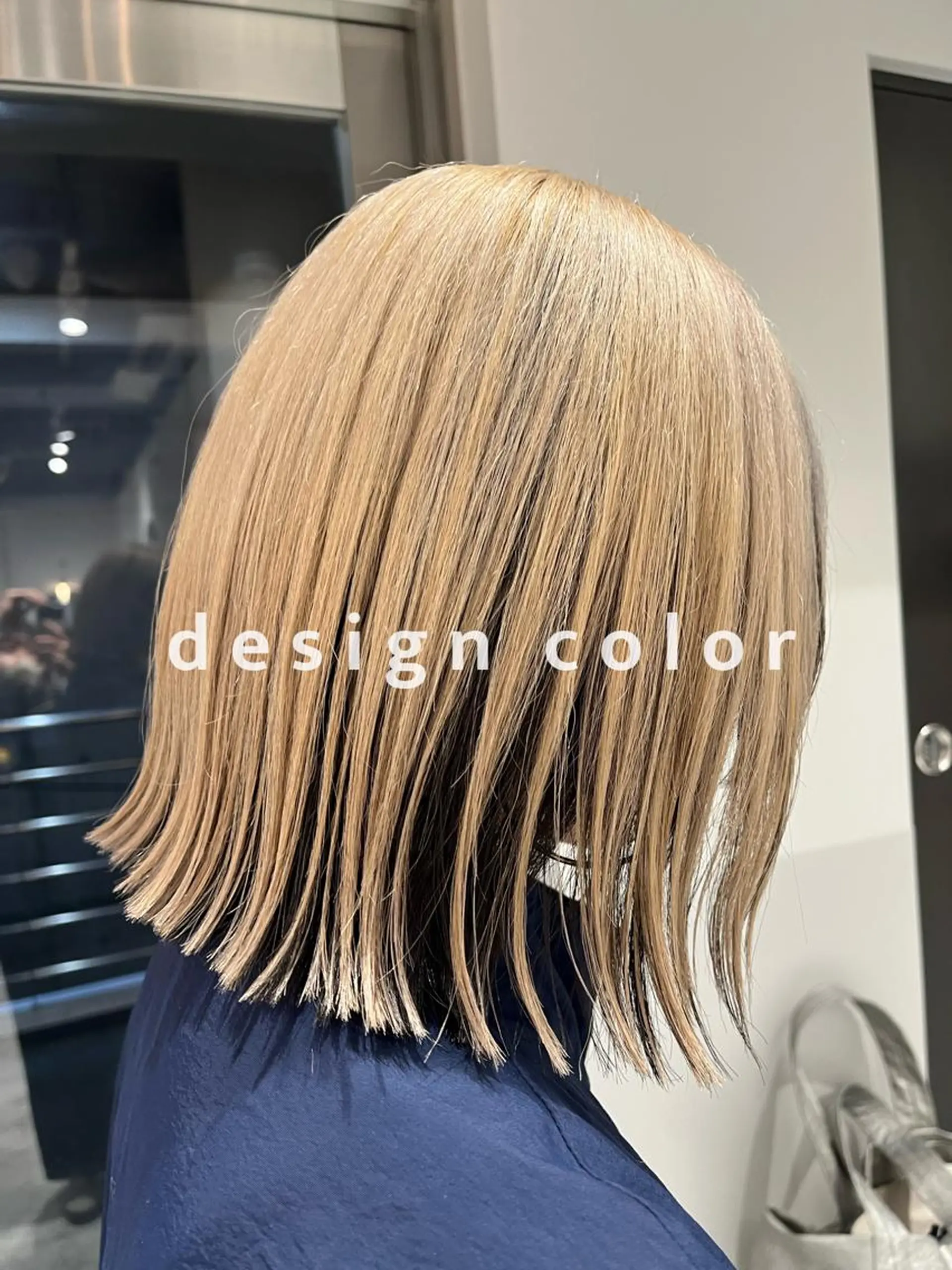 ミディアム カラー カット ヘアカラー トリートメント RINA🧤 デザインとボブのヘアスタイル