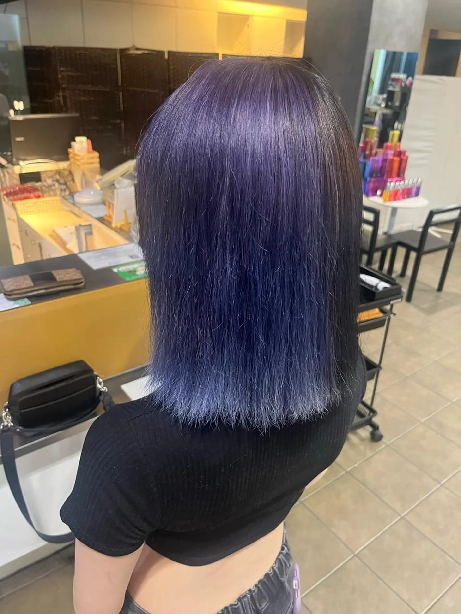 ミディアム ツートーンカラー 耳つぼS認定講師 ×ハイトーンカラーのヘアスタイル
