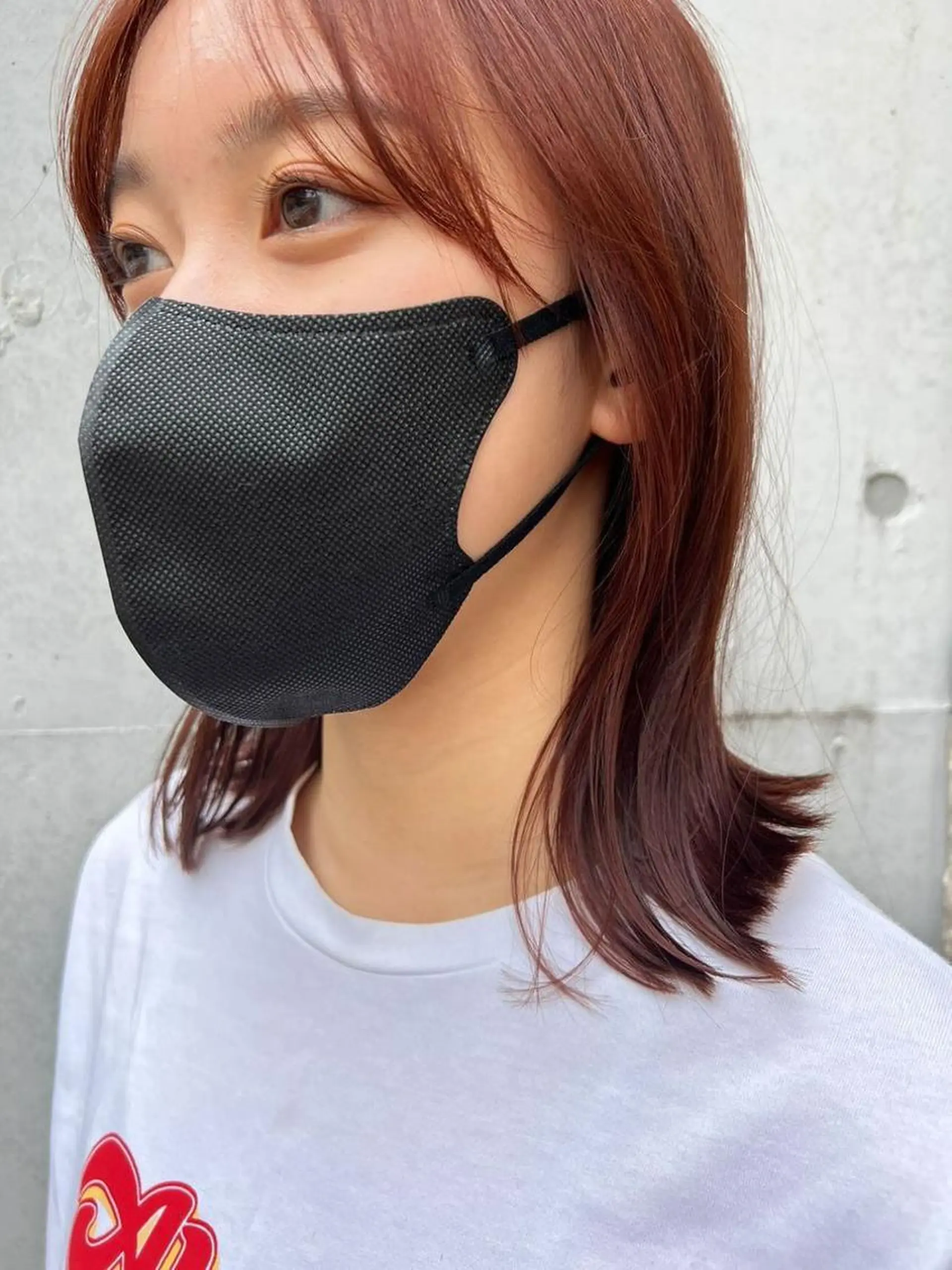 ミディアム カラー ブラウンカラー レッドカラー レッドブラウン UNU【ユヌ】所属・*UNU* RICOのヘアスタイル