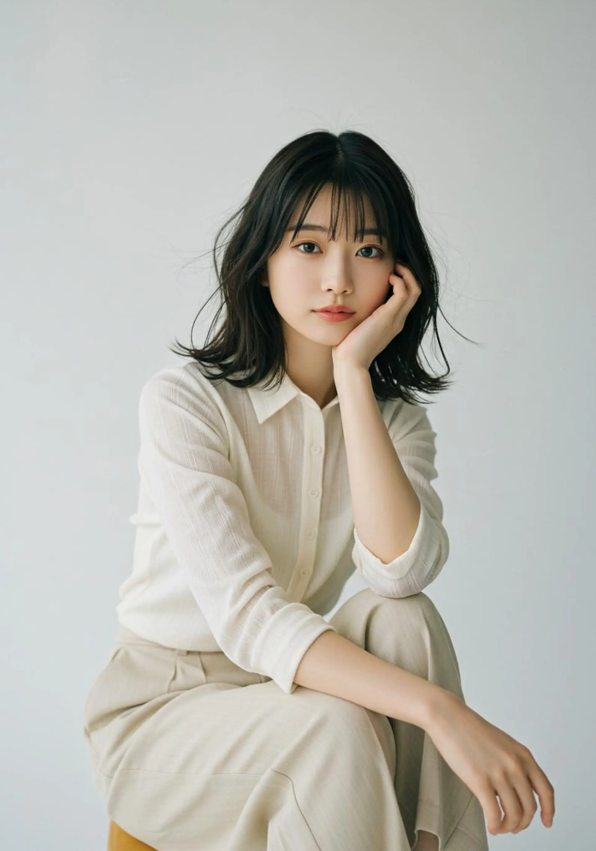 セミロング 高堰 朱羽のヘアスタイル