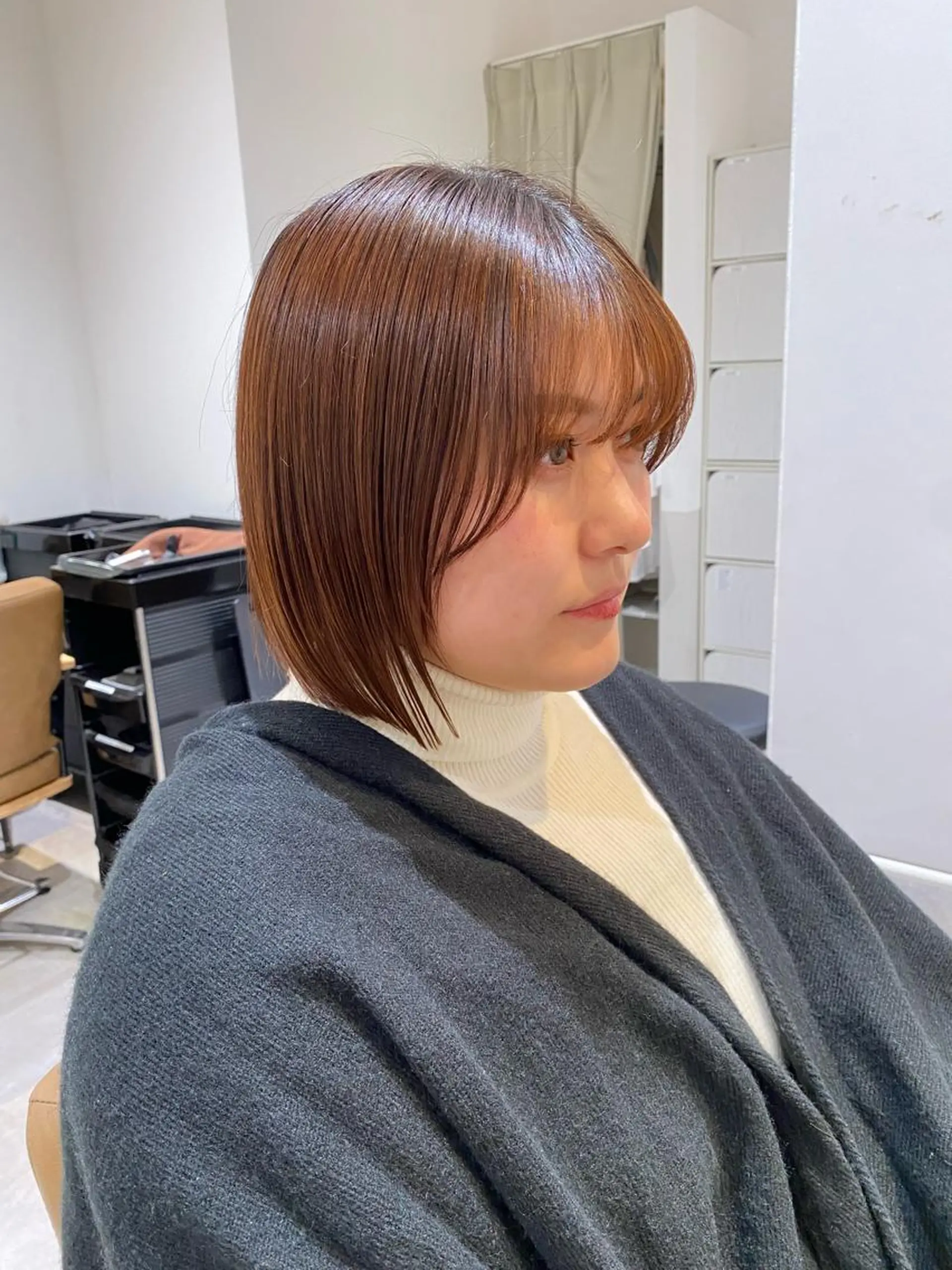 ミディアム カラー カット トリートメント クロスパーマ🥇韓国 ヘア🇰🇷濵田航希のヘアスタイル