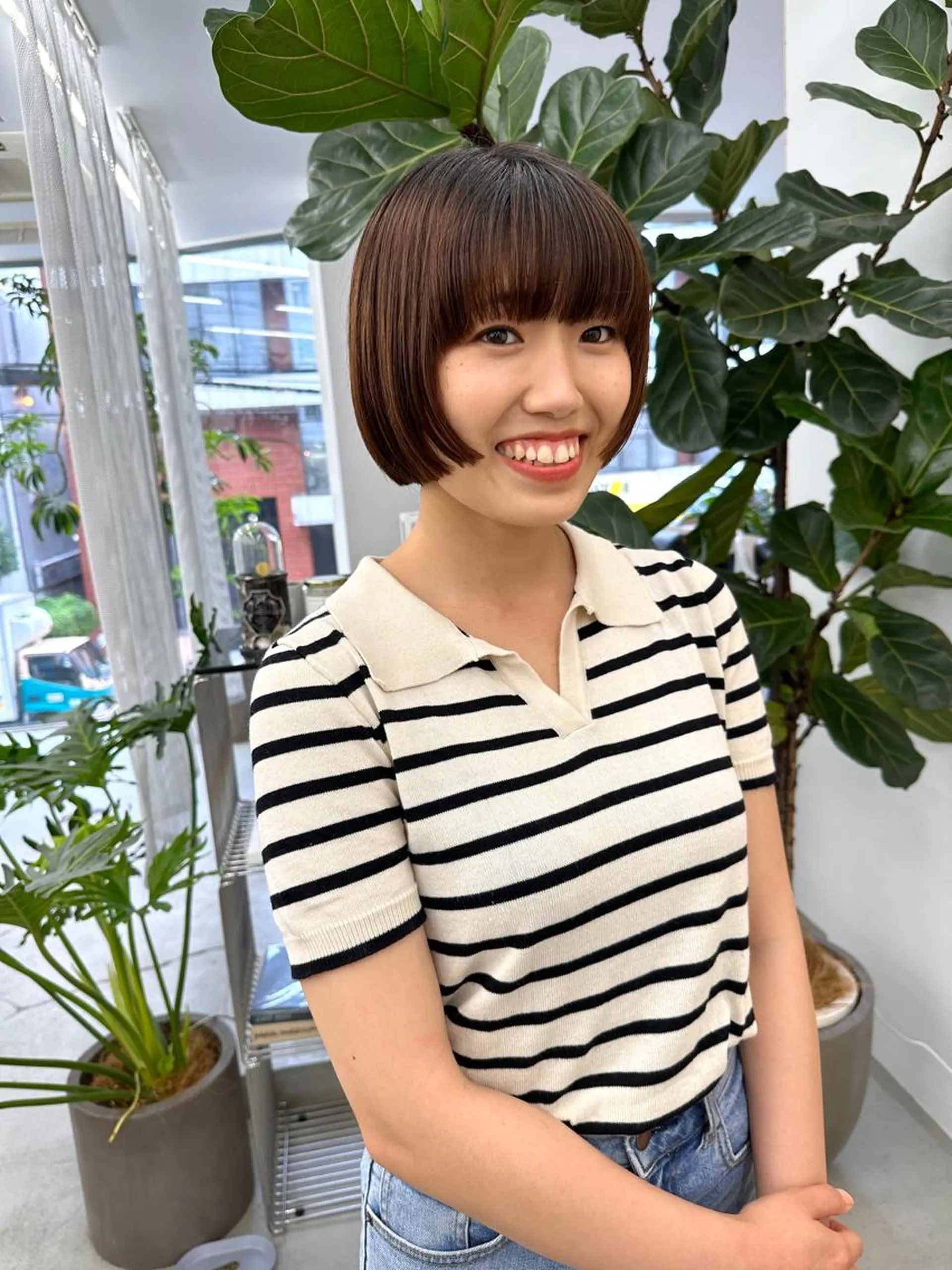 ショート カラー カット ヘアカラー トリートメント ボブ/レイヤー/ケア パーマ/リュウタのヘアスタイル