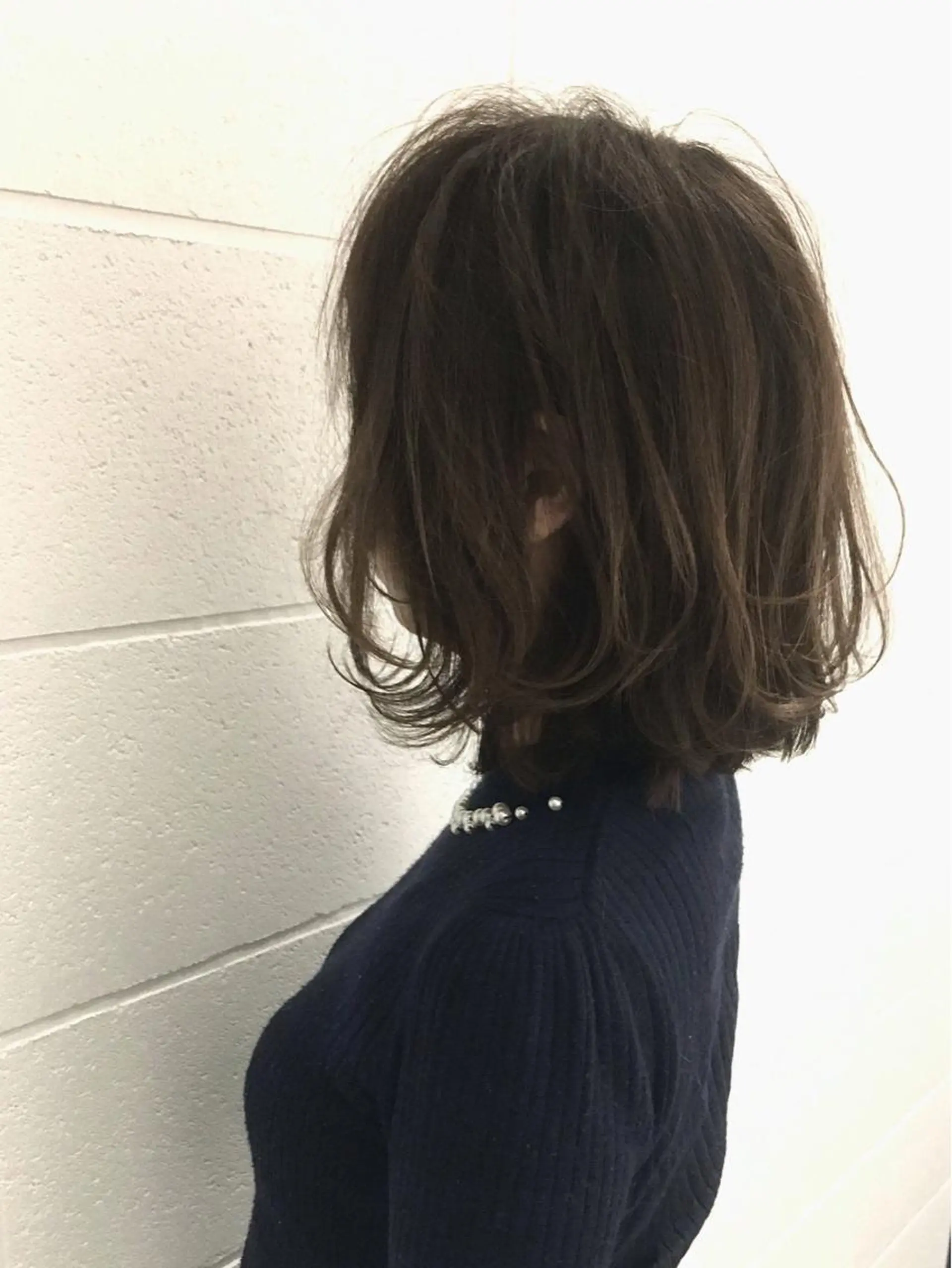 ミディアム カラー ベージュカラー フォギーベージュ tender所属・tender hair salonのヘアスタイル