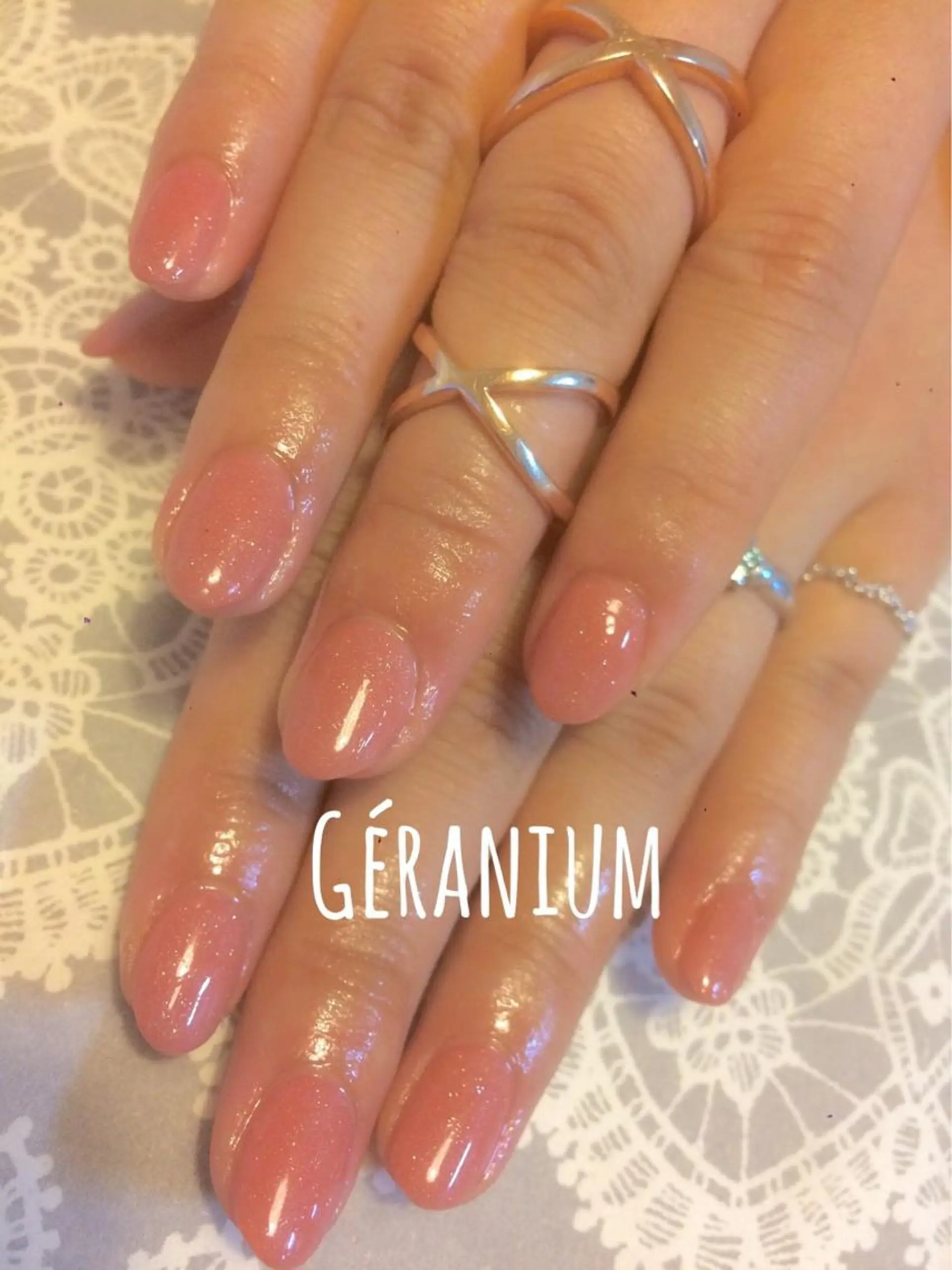 ネイル ワンカラーネイル GéRanium Harukaのネイルデザイン