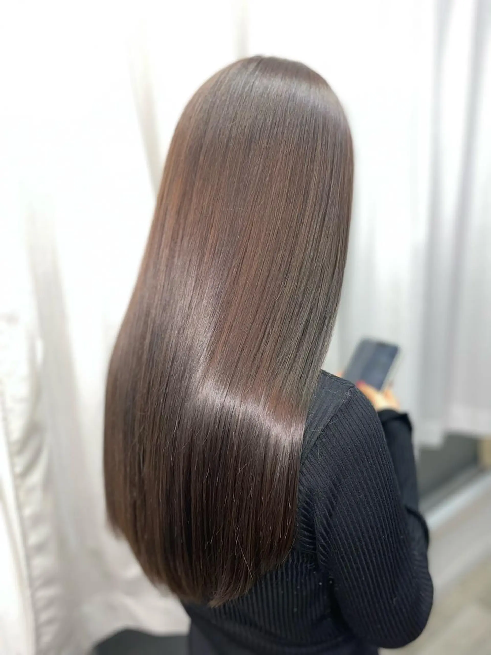 ロング カラー トリートメント ヘアカラー トリートメント 韓国ヘア🤍髪質改善 🇰🇷AKANEのヘアスタイル