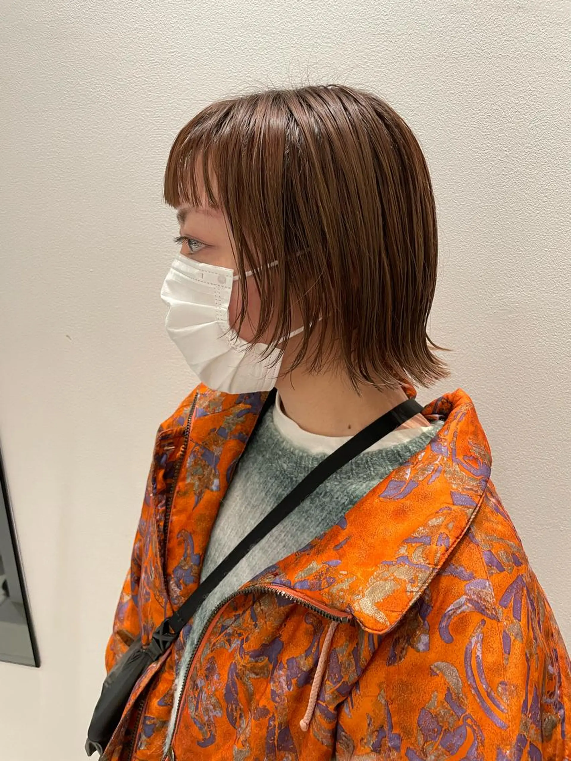 ミディアム カラー ベージュカラー 外ハネヘア CiNEMA daikanyama所属・透明感カラー🫧 今泉健太のヘアスタイル