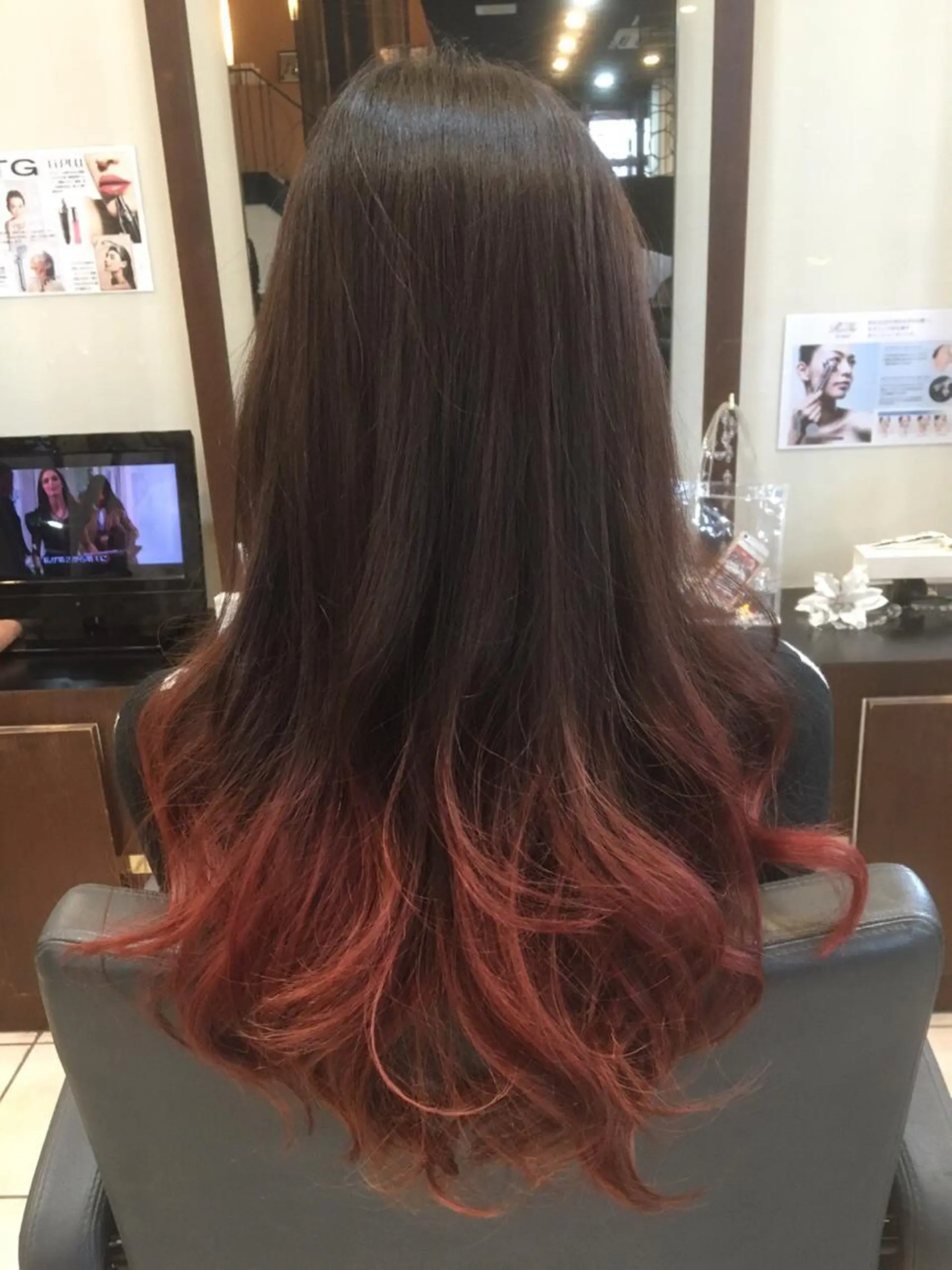 セミロング ロング カラー ヘアアレンジ MODE K's松原 YUMIのヘアスタイル