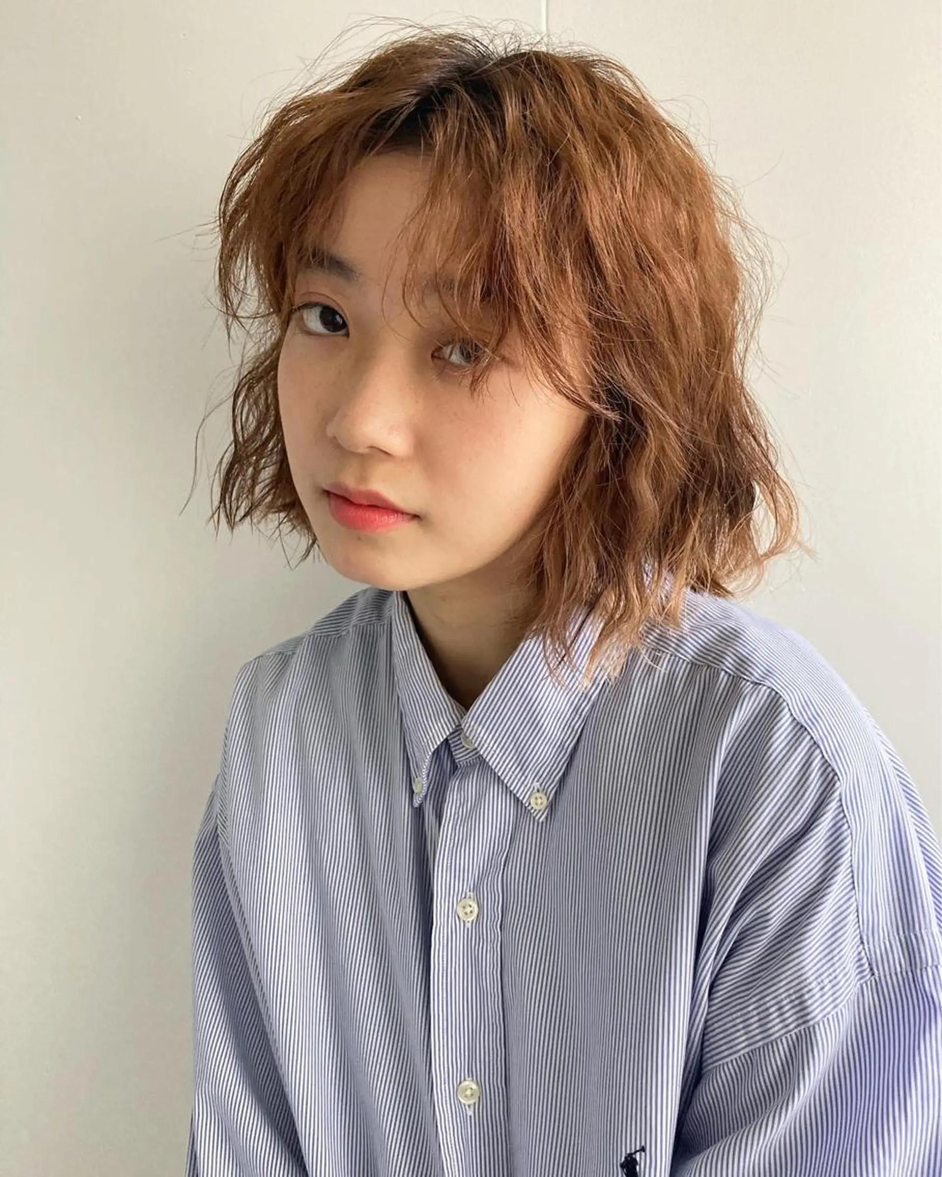 ショート カット 縮毛矯正 金田 夏野のヘアスタイル
