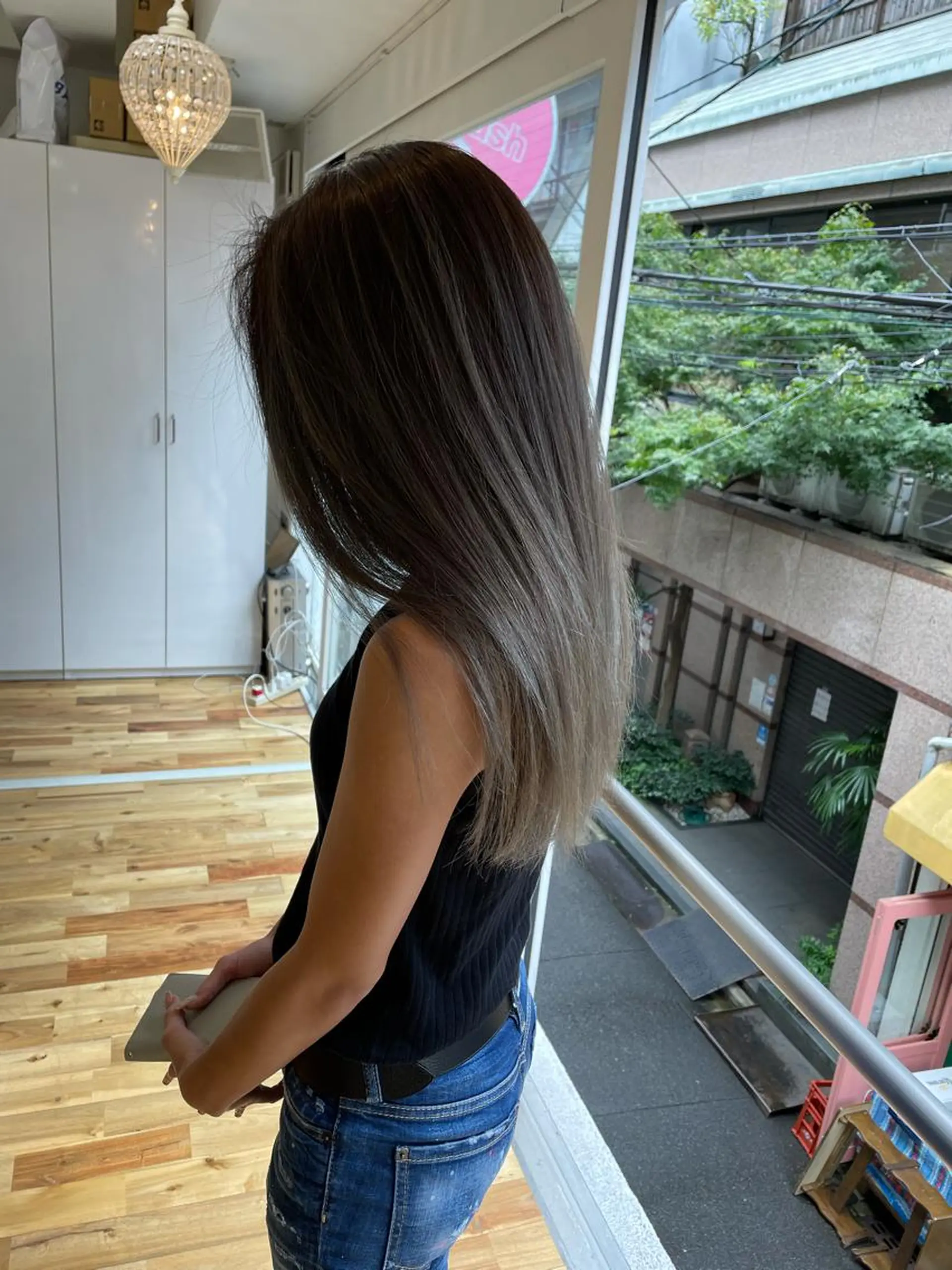 ロング カラー バレイヤージュ レイヤーカット ヘアカラー トリートメント Tao所属・藤川 大智のヘアスタイル