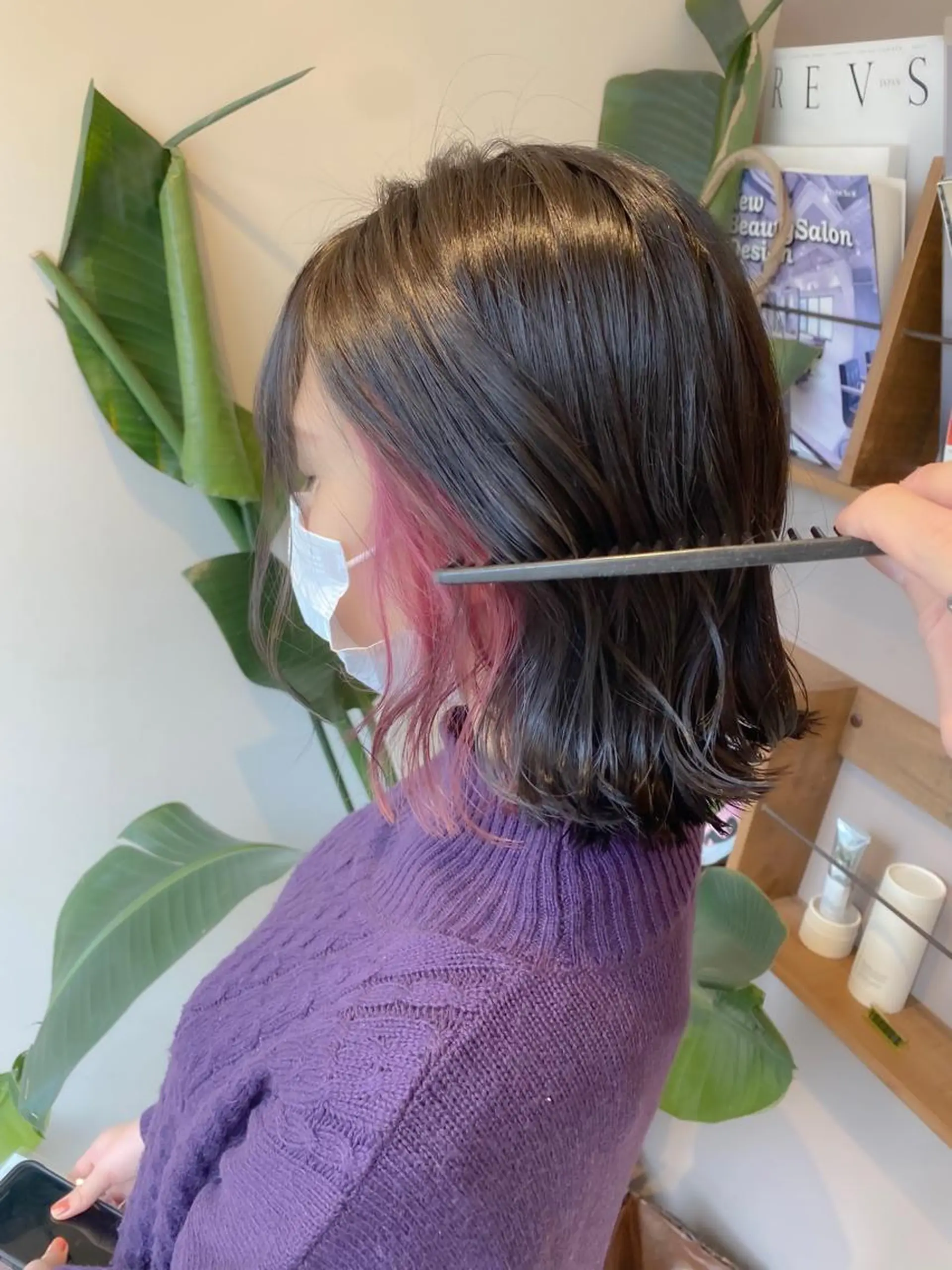 ショート カット ヘアカラー トリートメント ボブ韓国風レイヤー 錦糸町/畠中ケントのヘアスタイル