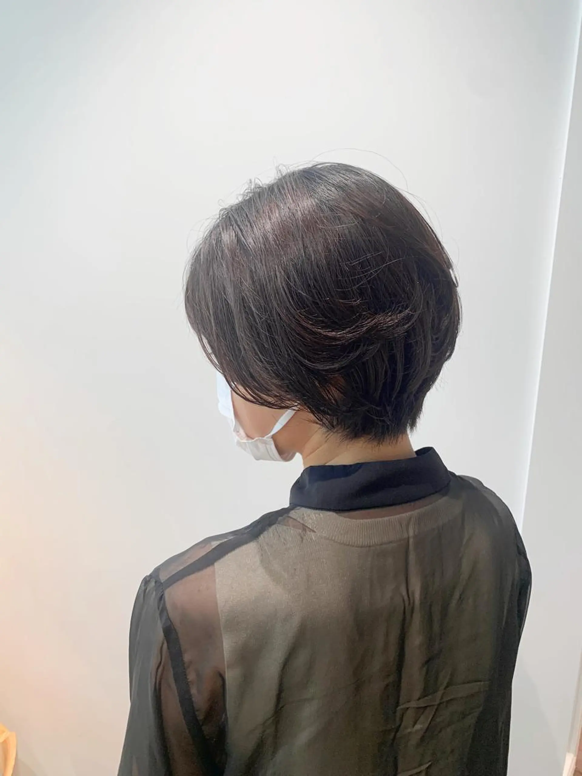 セミロング カラー 似合わせカット カット ヘアカラー トリートメント GO TODAY SHAiRE SALON 梅田店所属・柔らかくすみカラー ボブ/ショートのヘアスタイル