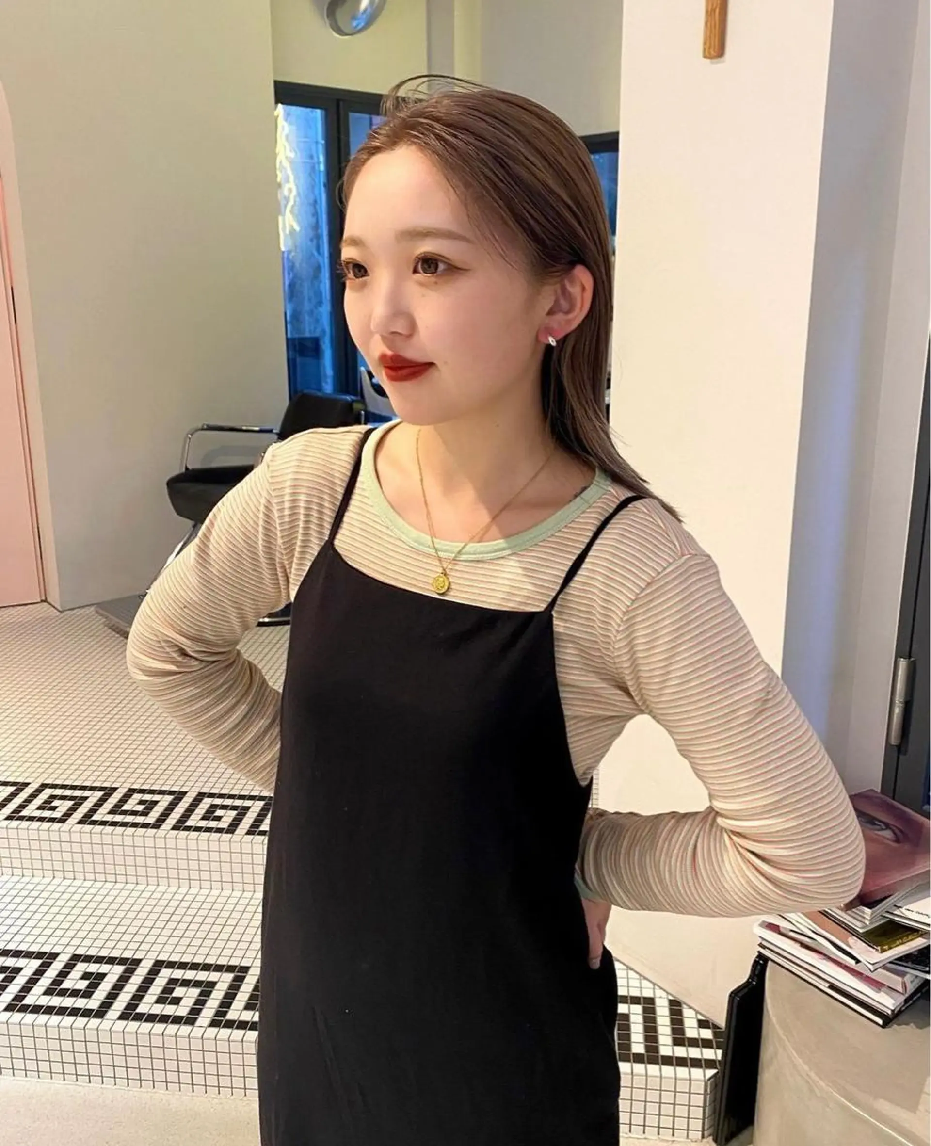 ミディアム カラー ベージュカラー 丹治 一輝ボブ/ショートのヘアスタイル