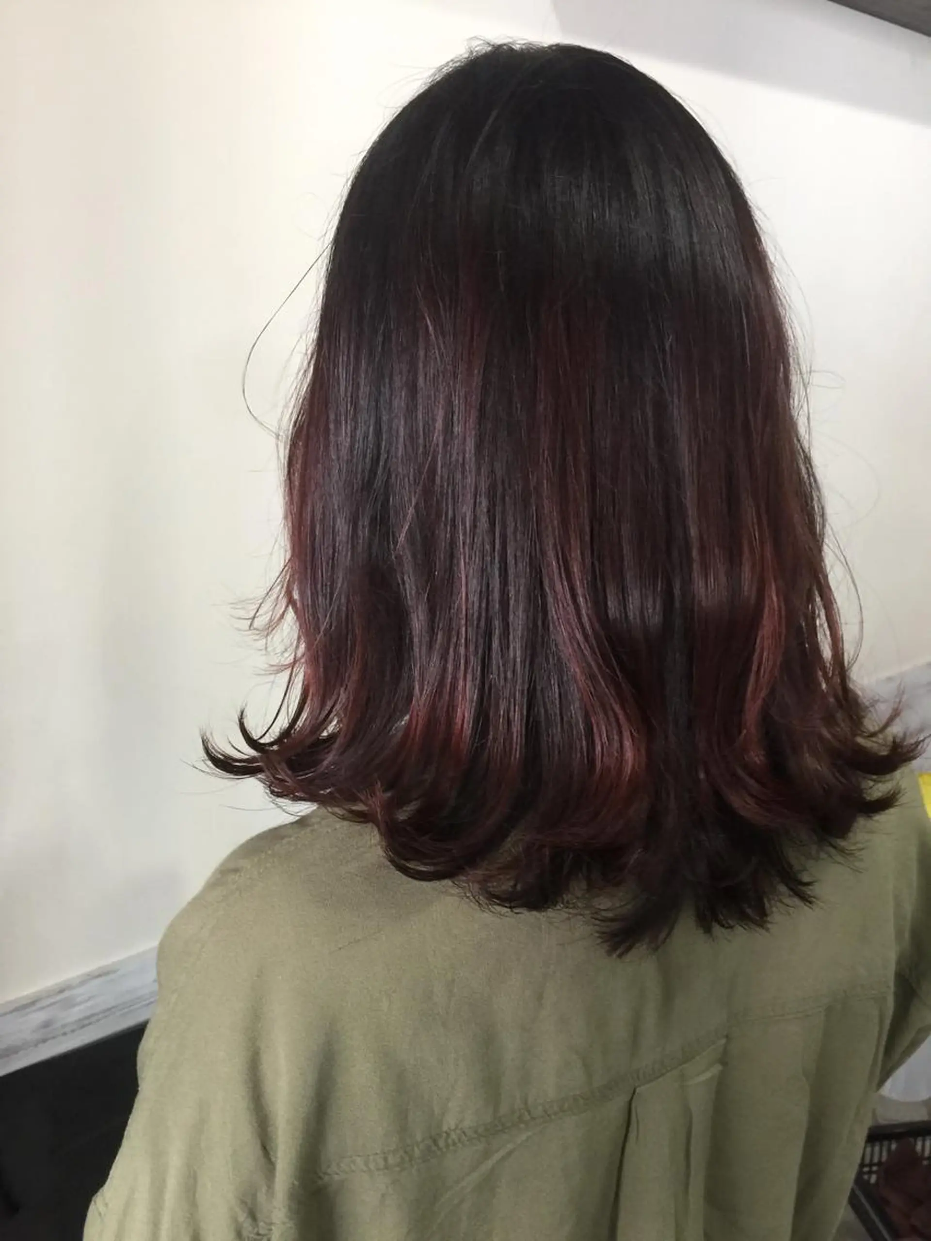 ミディアム カラー ブリーチ ブリーチなしカラー ピンクカラー カット ヘアカラー トリートメント 店長 奈須 雄紀のヘアスタイル