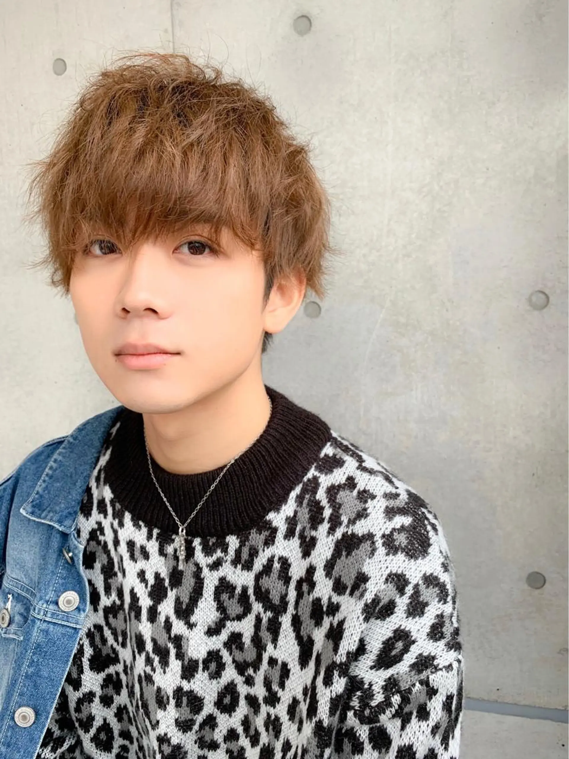 ショート カラー パーマ ヘアアレンジ メンズ キッズ 🟦ニュアンス/メン ズパーマ横浜🟦のヘアスタイル