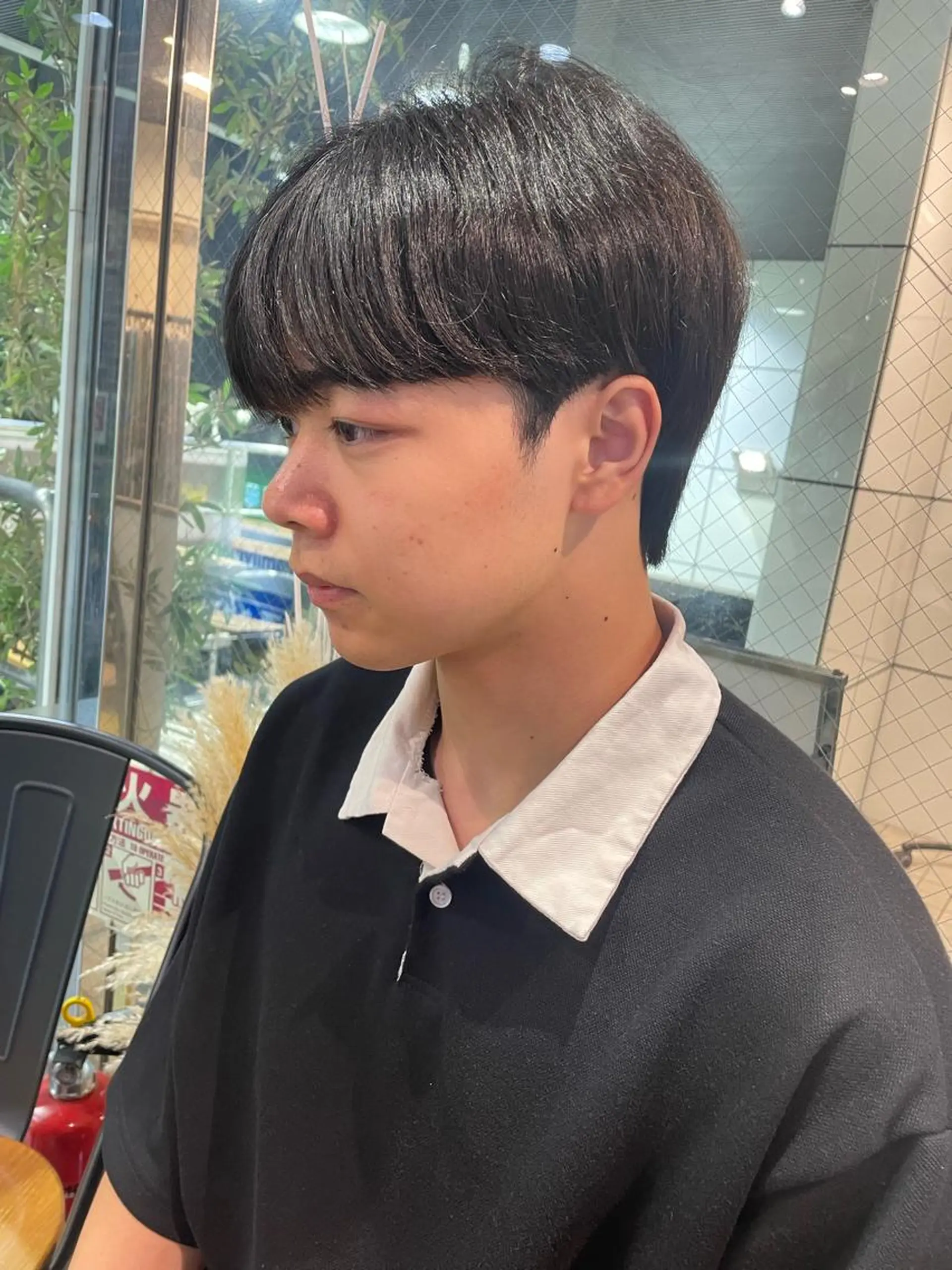 パーマ メンズ メンズハイトーン メンズパーマ 学生（メンズ向け） 学生 カット パーマ メンズ/ブリーチなし サクラ🌸のヘアスタイル
