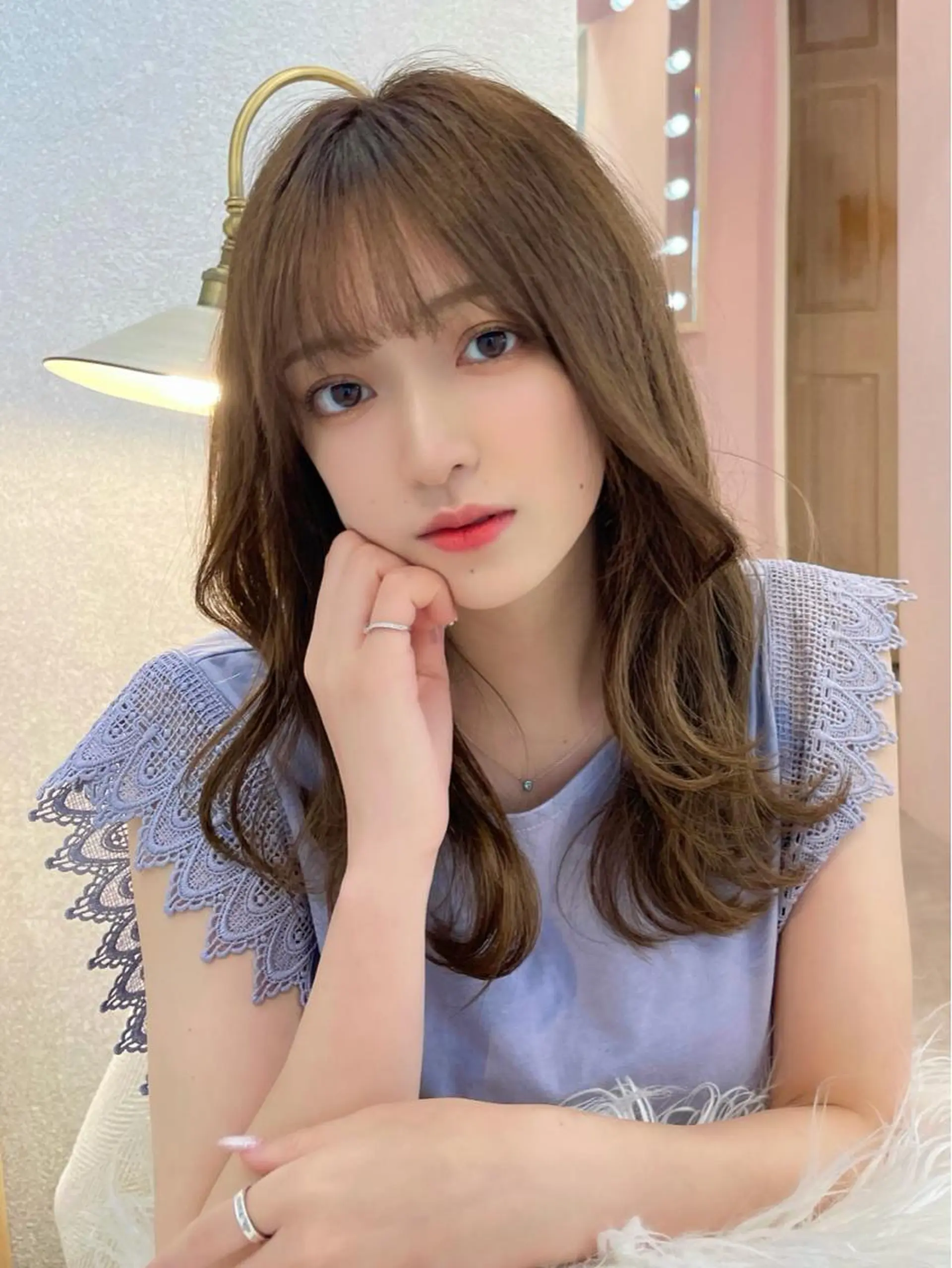 ミディアム カラー 韓国ヘア🤍顔周り/ 髪質改善✨/林遼一郎のヘアスタイル