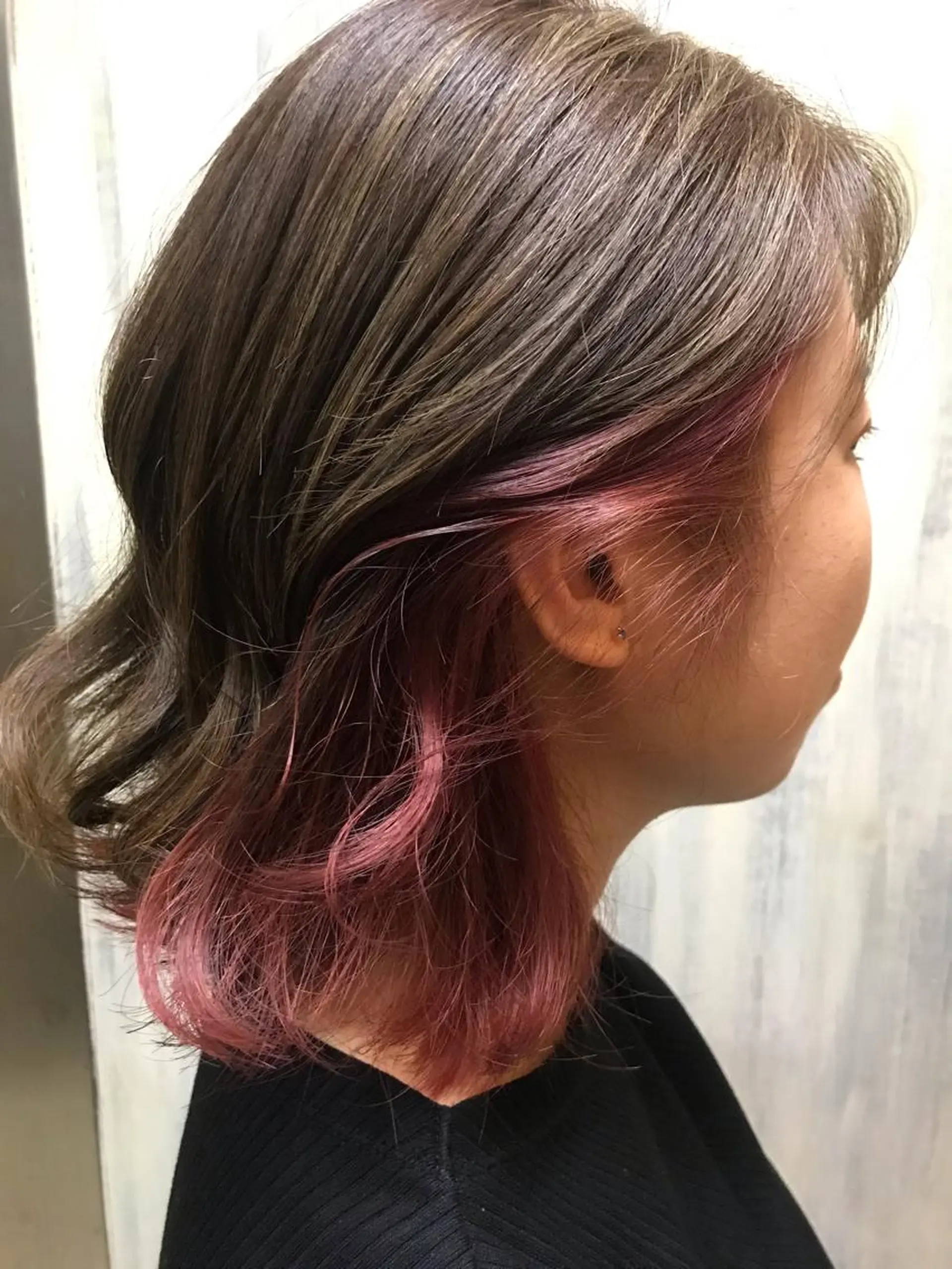 ショート カラー ブリーチ イルミナカラー shi hoのヘアスタイル