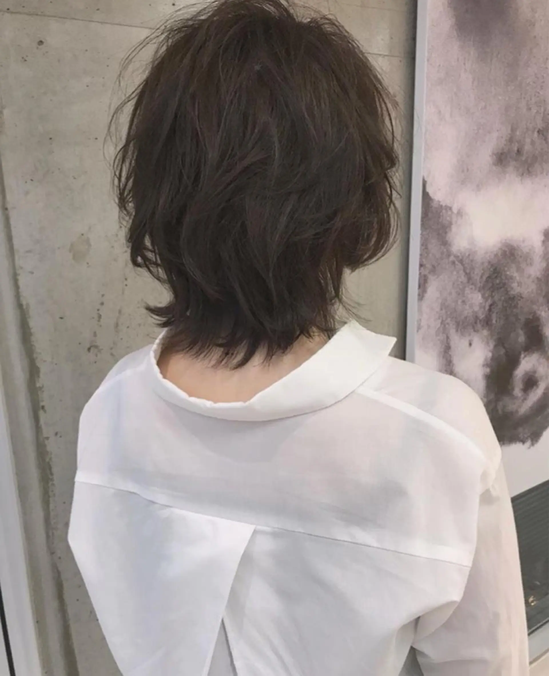 ショート カラー パーマ ヘアアレンジ ナツメダ ダイキのヘアスタイル