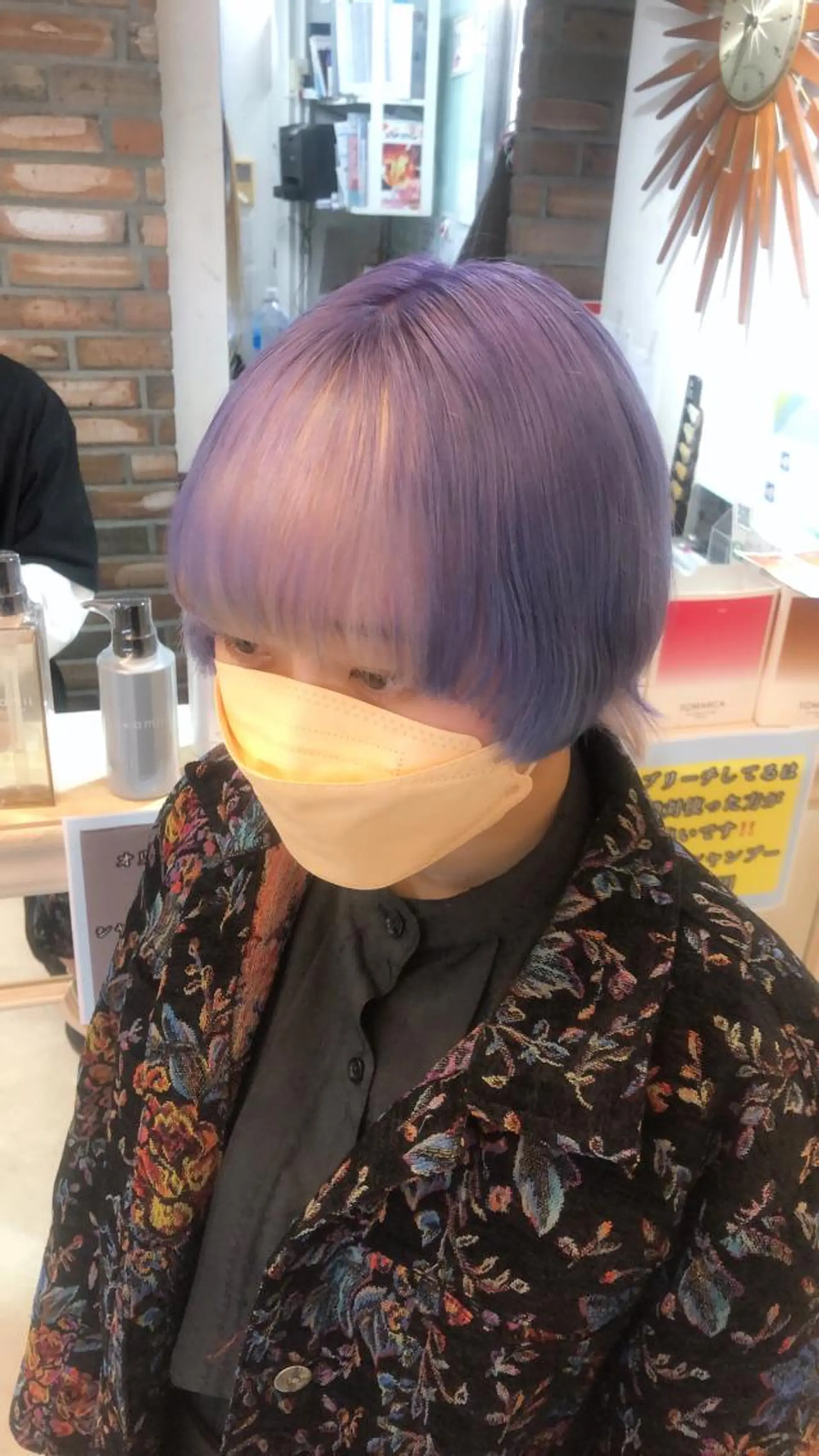 ショート カラー パープルカラー デザインカラー🎨 下北沢 / 磯部のヘアスタイル