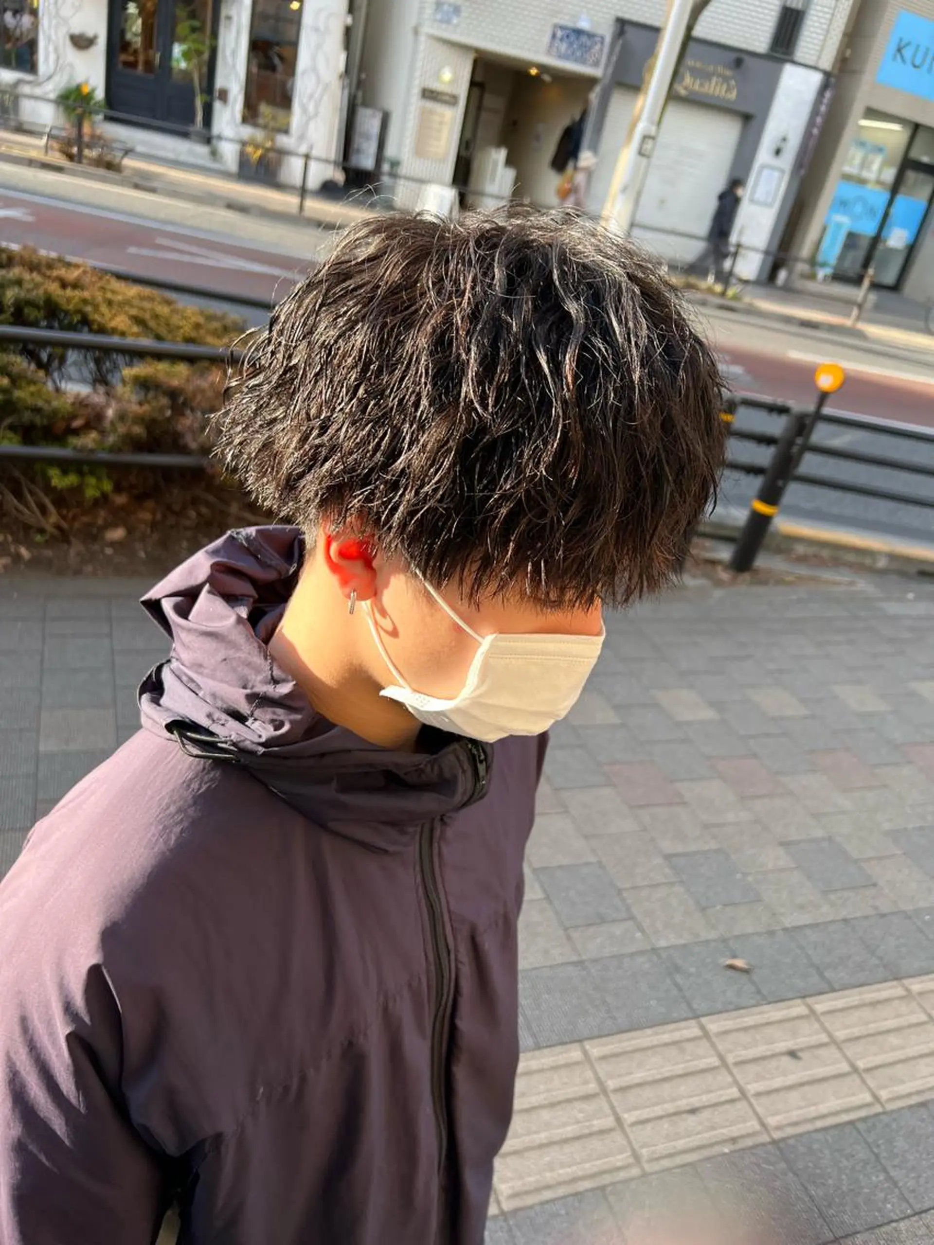 パーマ メンズ メンズパーマ ツイストスパイラルパーマ スパイラルパーマ 韓国ヘアダウンパーマ シャドウパーマ/航太のヘアスタイル