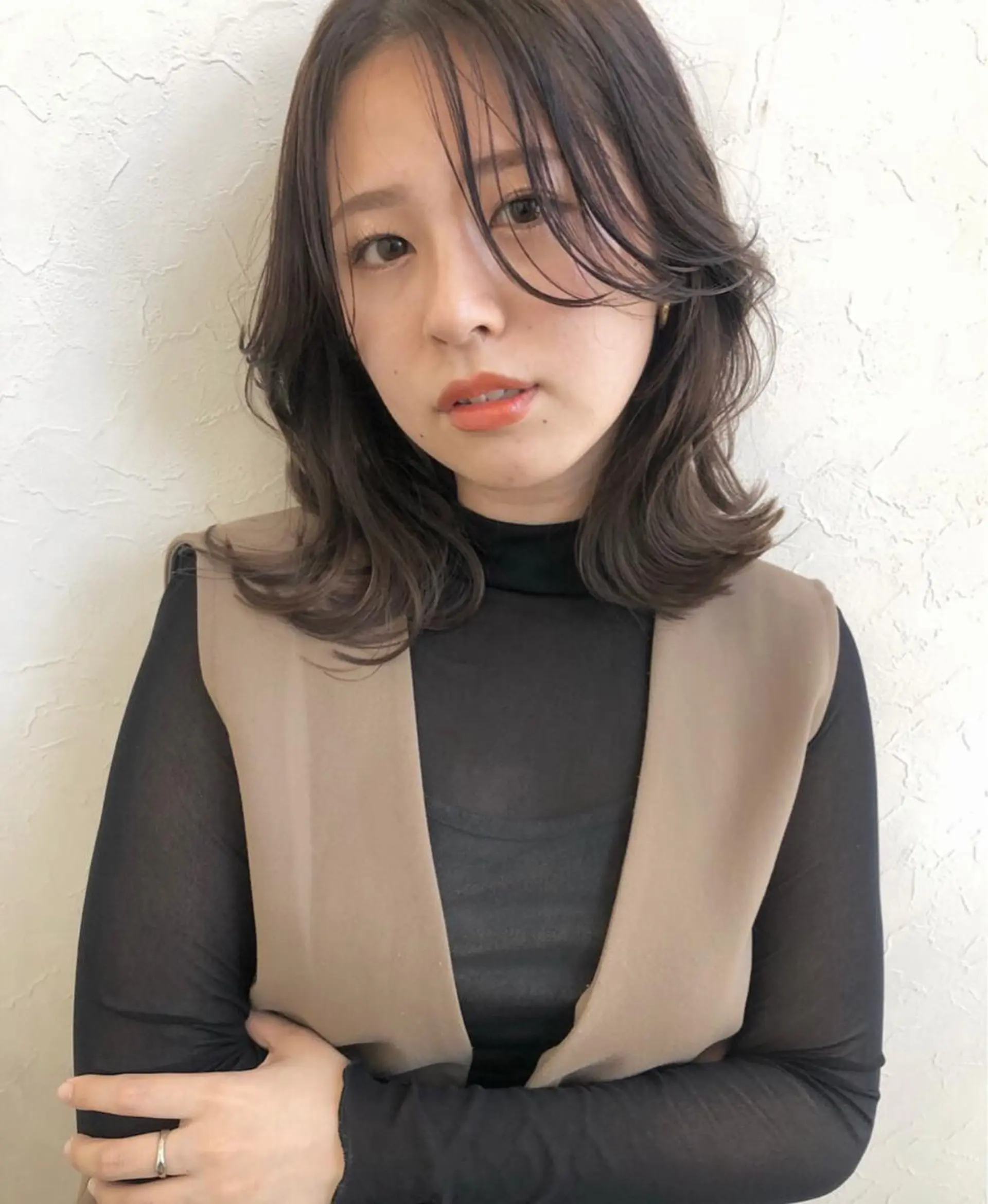 ミディアム カラー nakahara madokaのヘアスタイル