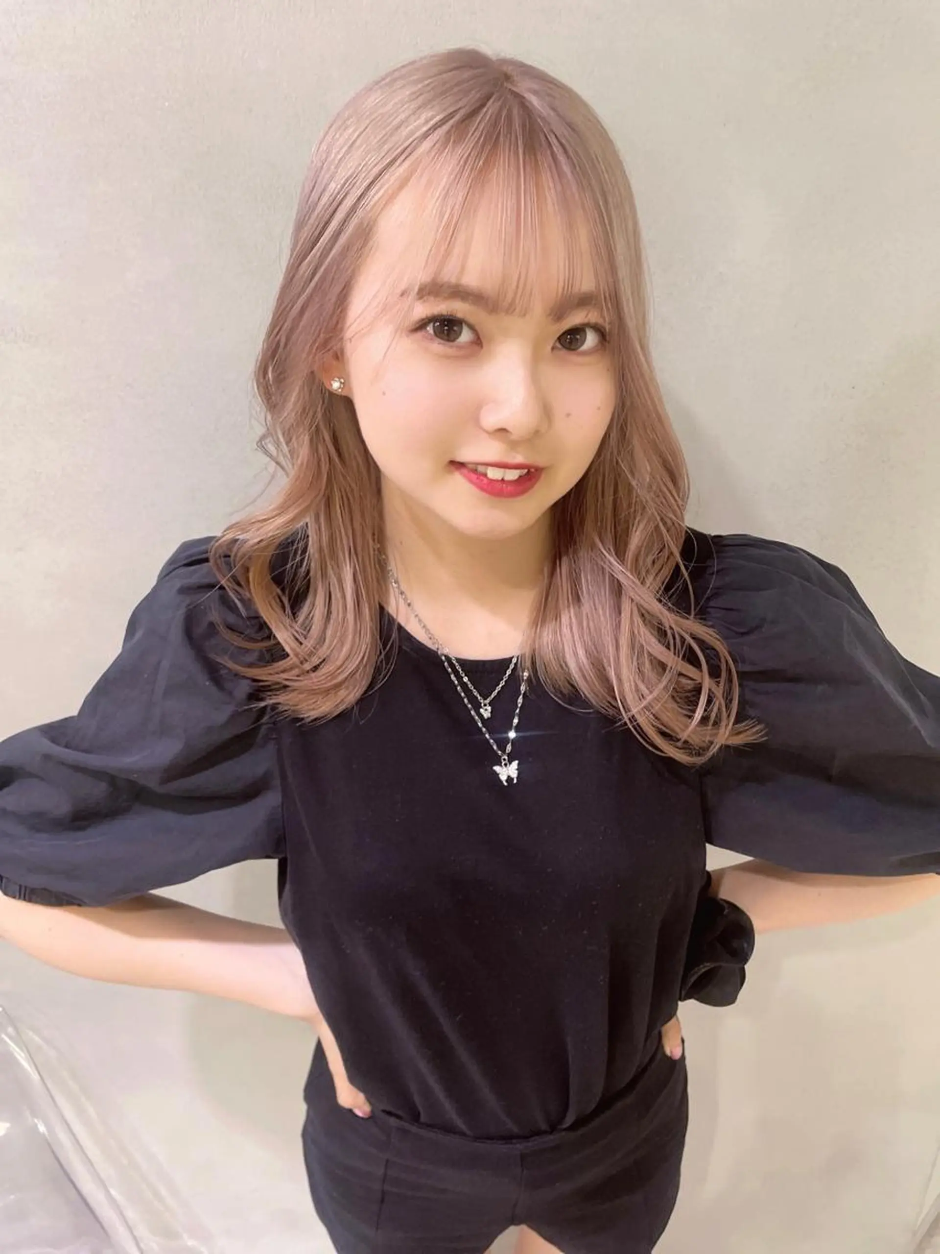 セミロング カラー ブリーチ ヘアカラー トリートメント 心斎橋/ブリーチ minamiのヘアスタイル