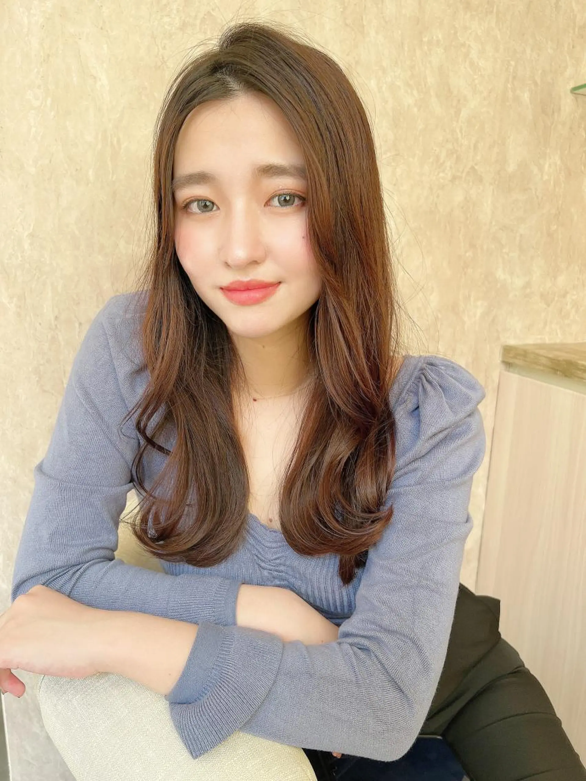 セミロング カット トリートメント ほさか しんごのヘアスタイル