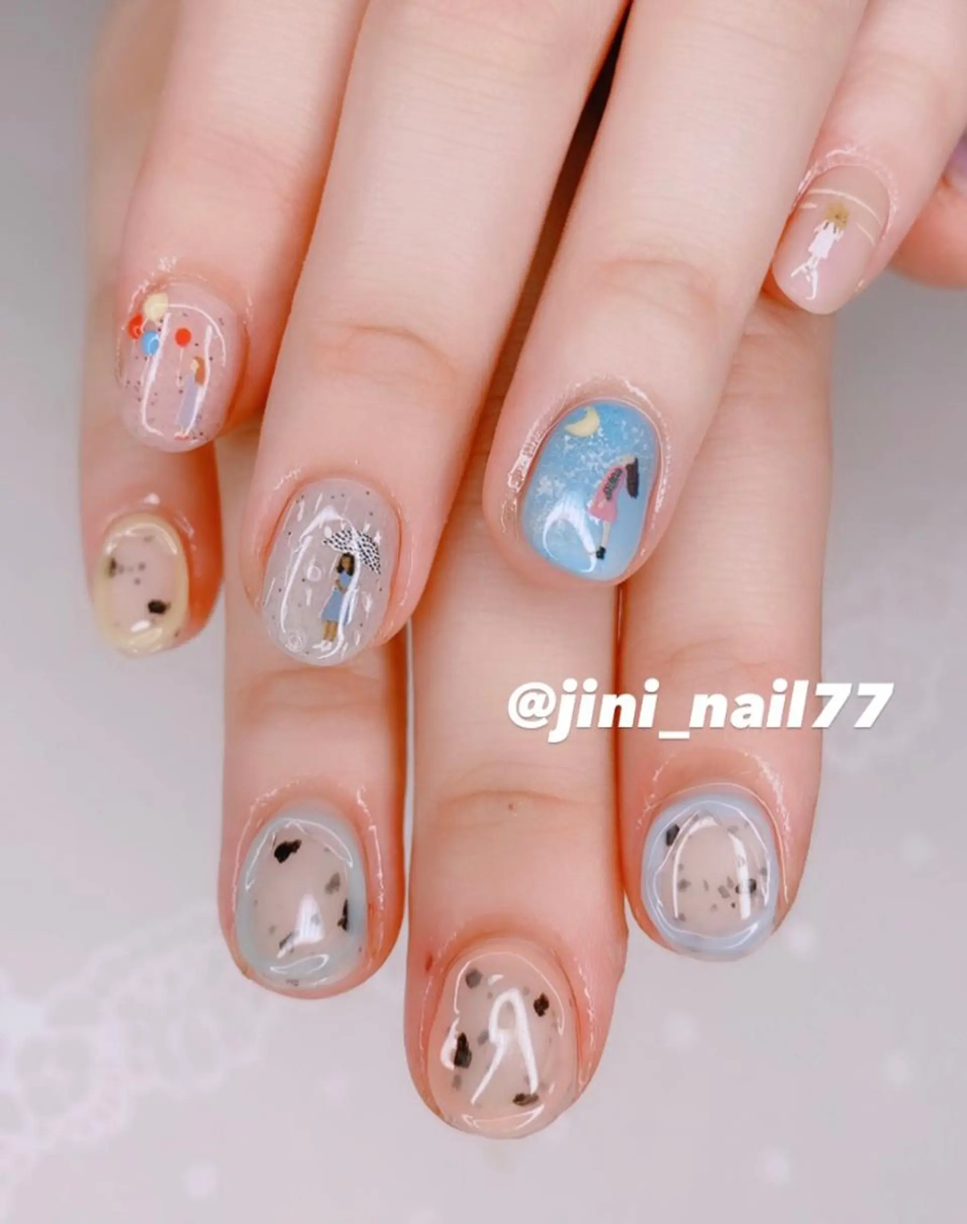ネイル ハンドネイル JINI NAIL所属・ジニ ネイルのネイルデザイン